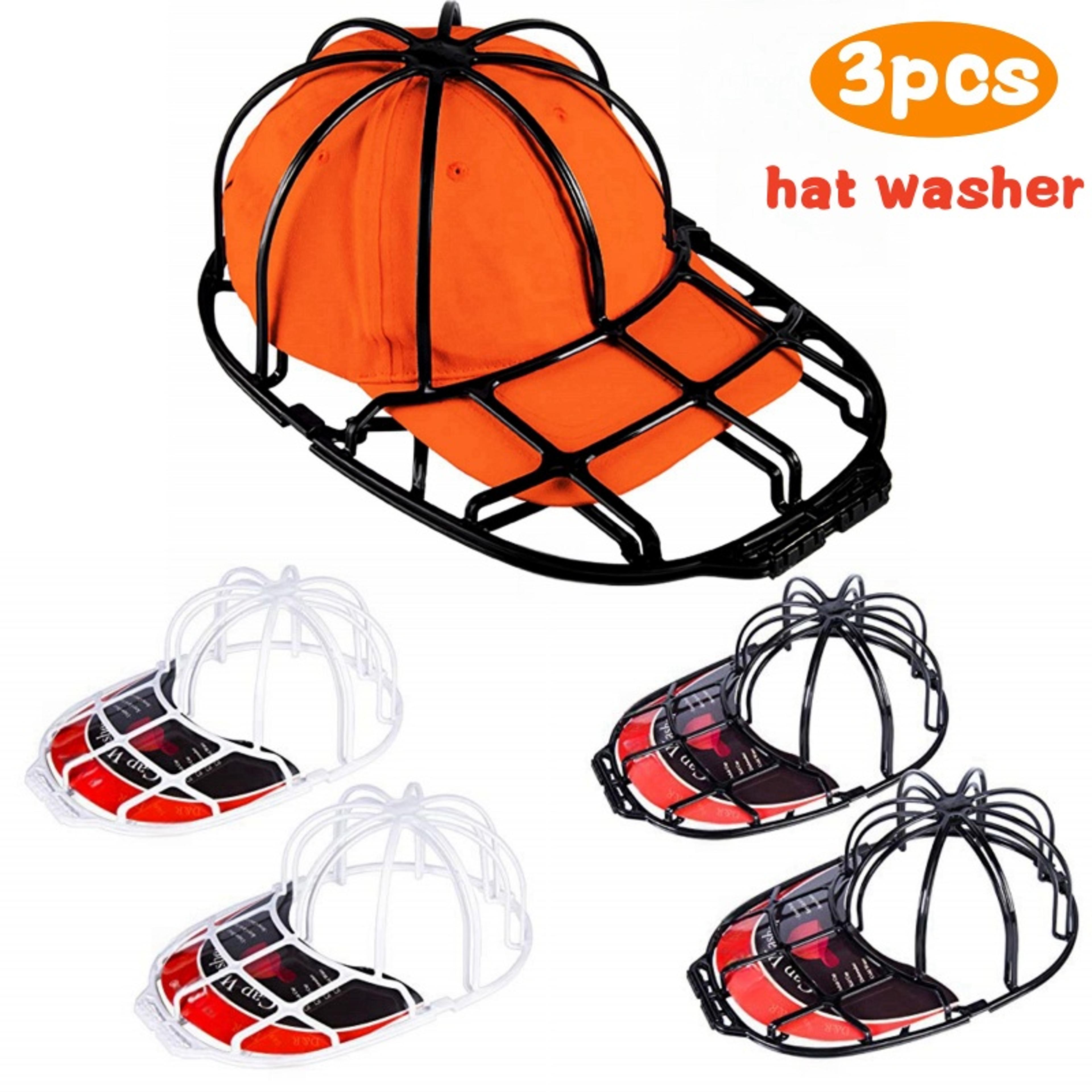 3 pack baseball cap washer cage reusable hat cleaning frame for washing machine
