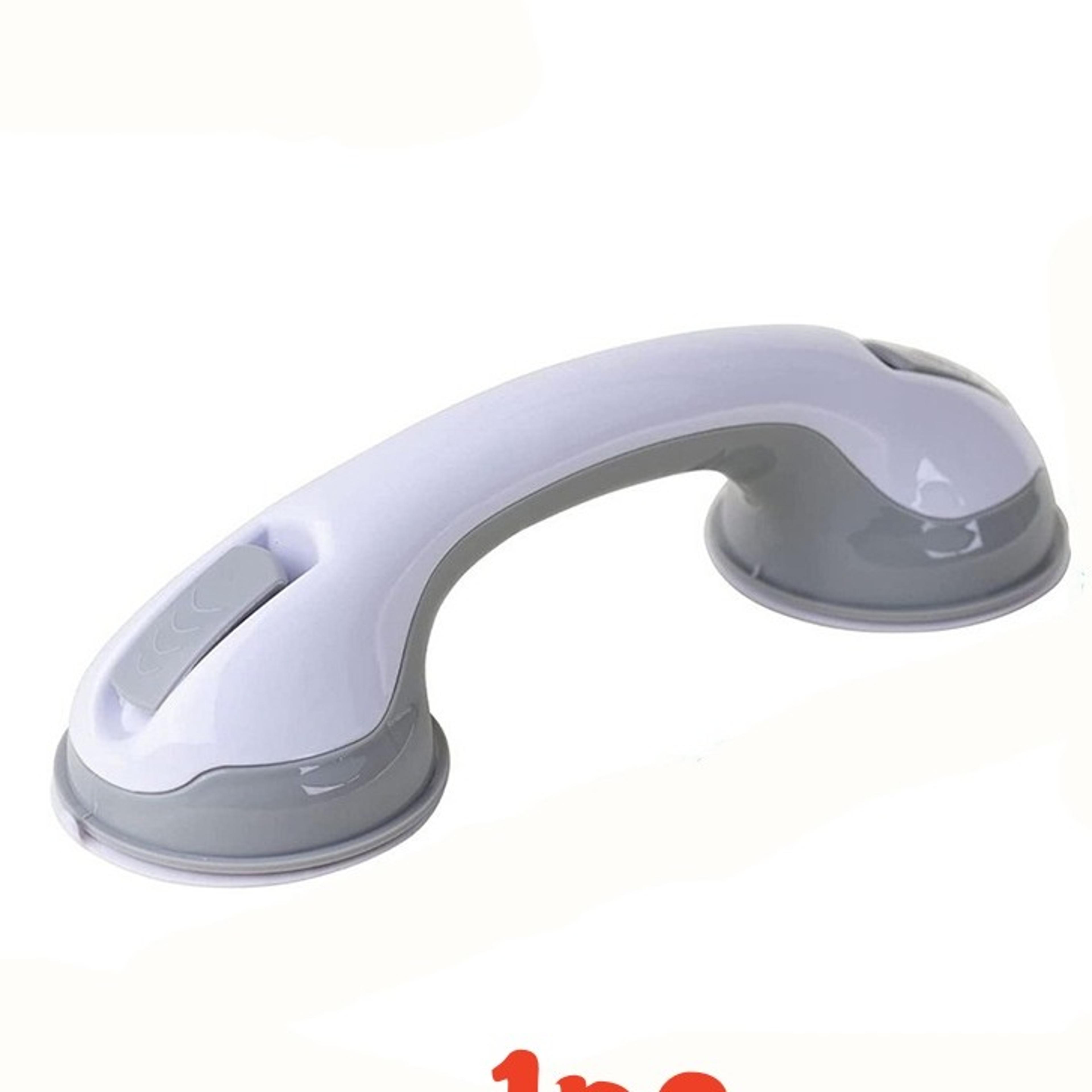 2 pack suction cup shower grab bars with non-slip handles for bathroom support