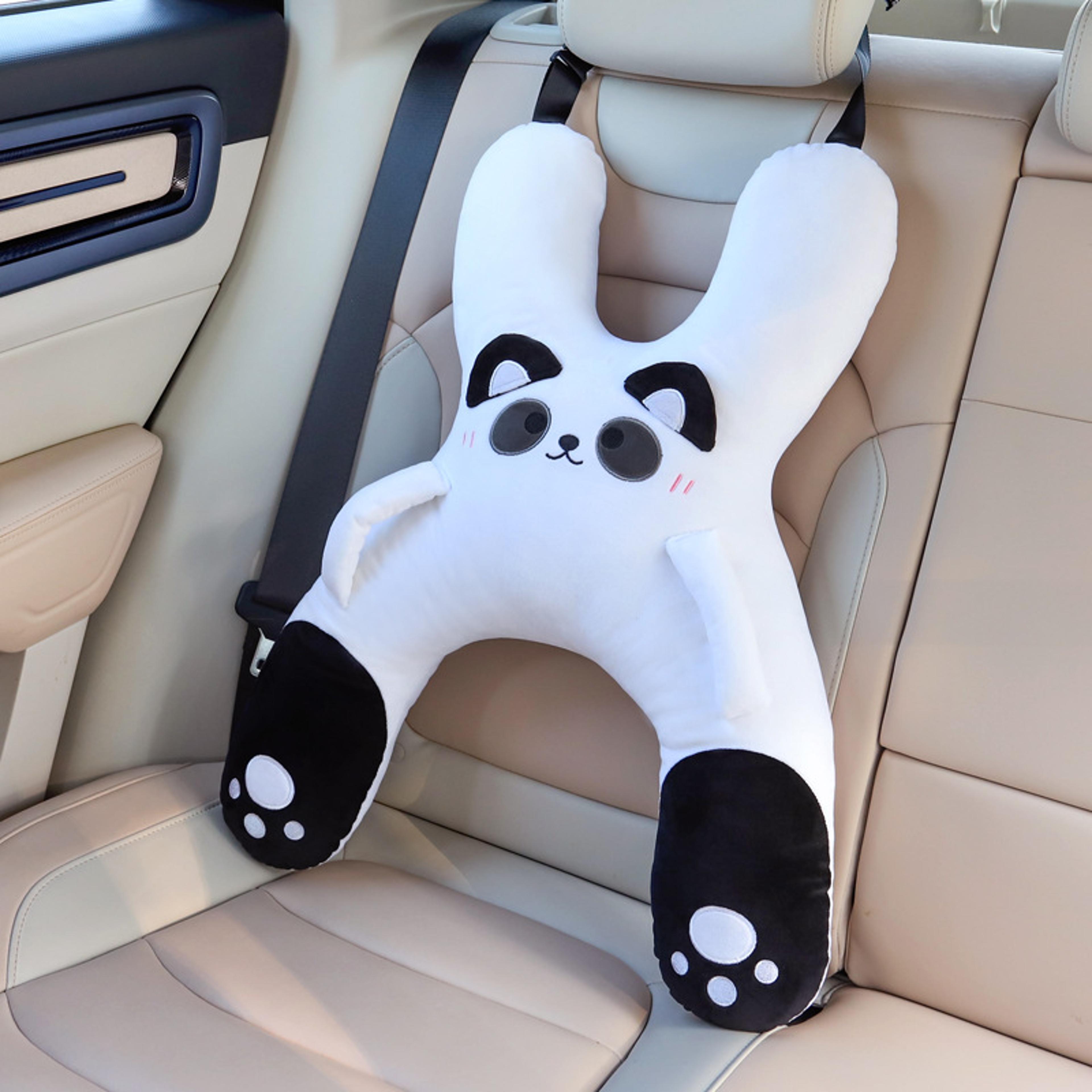 kids car neck pillow – soft travel head support cushion for long road trips