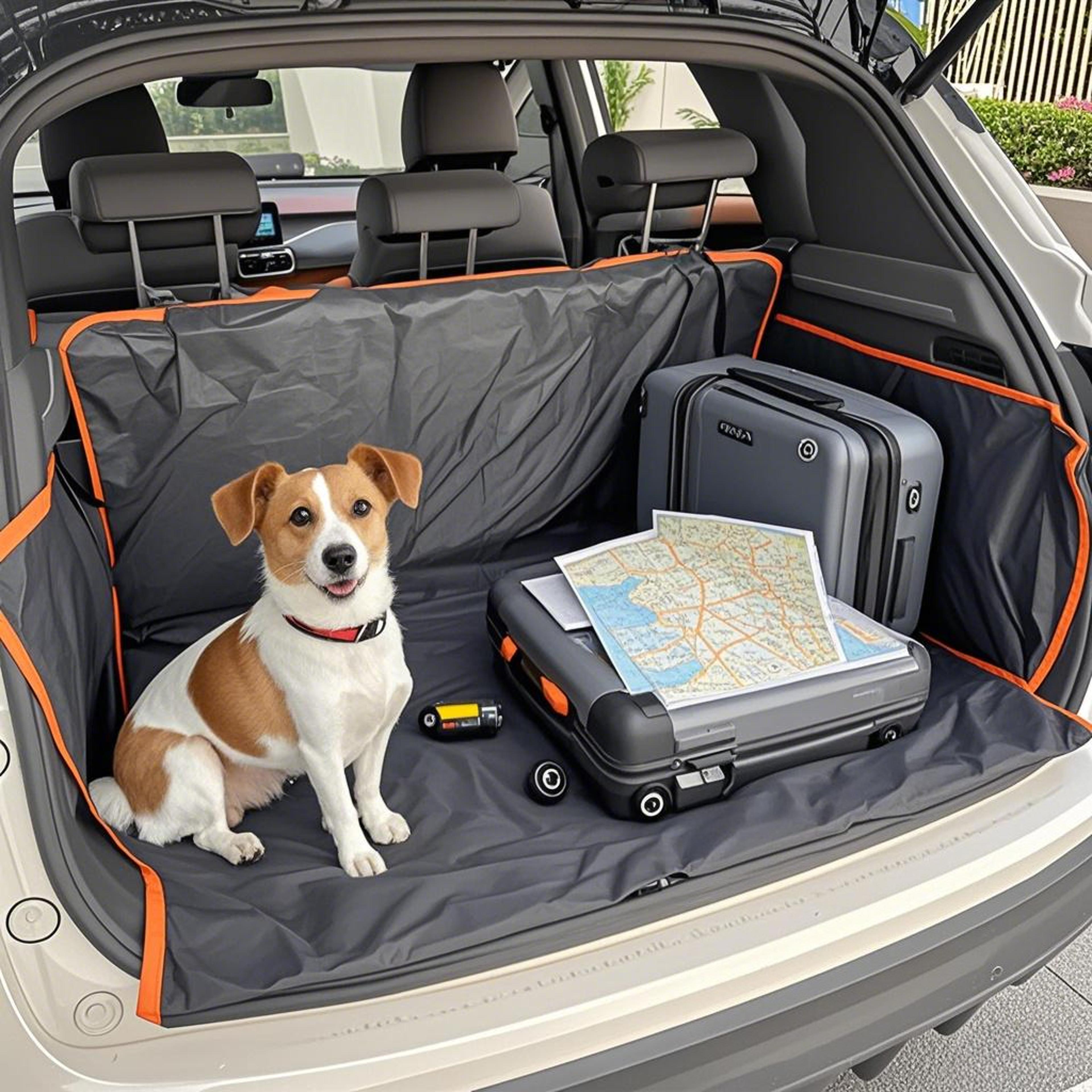 waterproof suv cargo liner – universal fit non-slip trunk protector mat