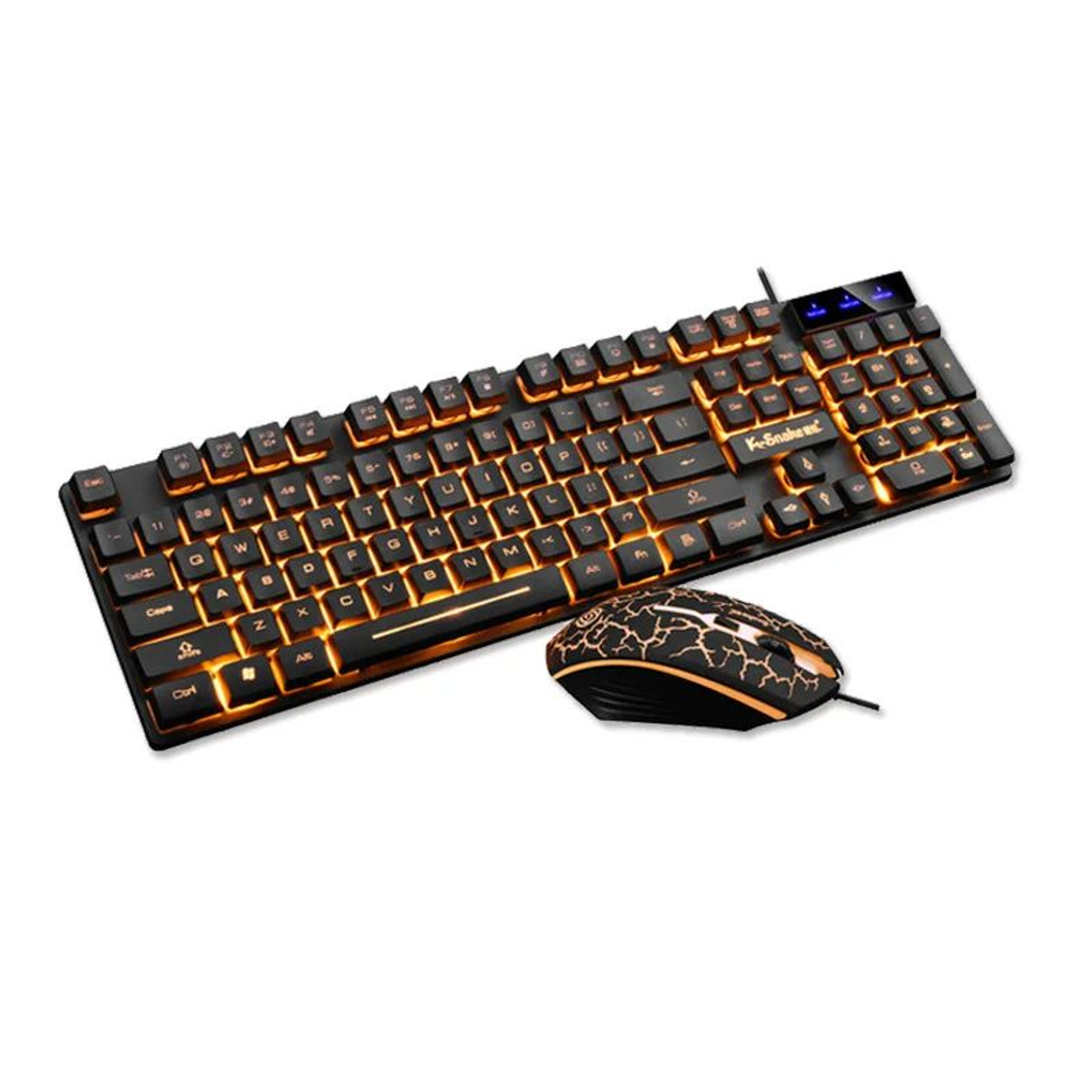 wireless gaming keyboard and mouse set with backlit waterproof design