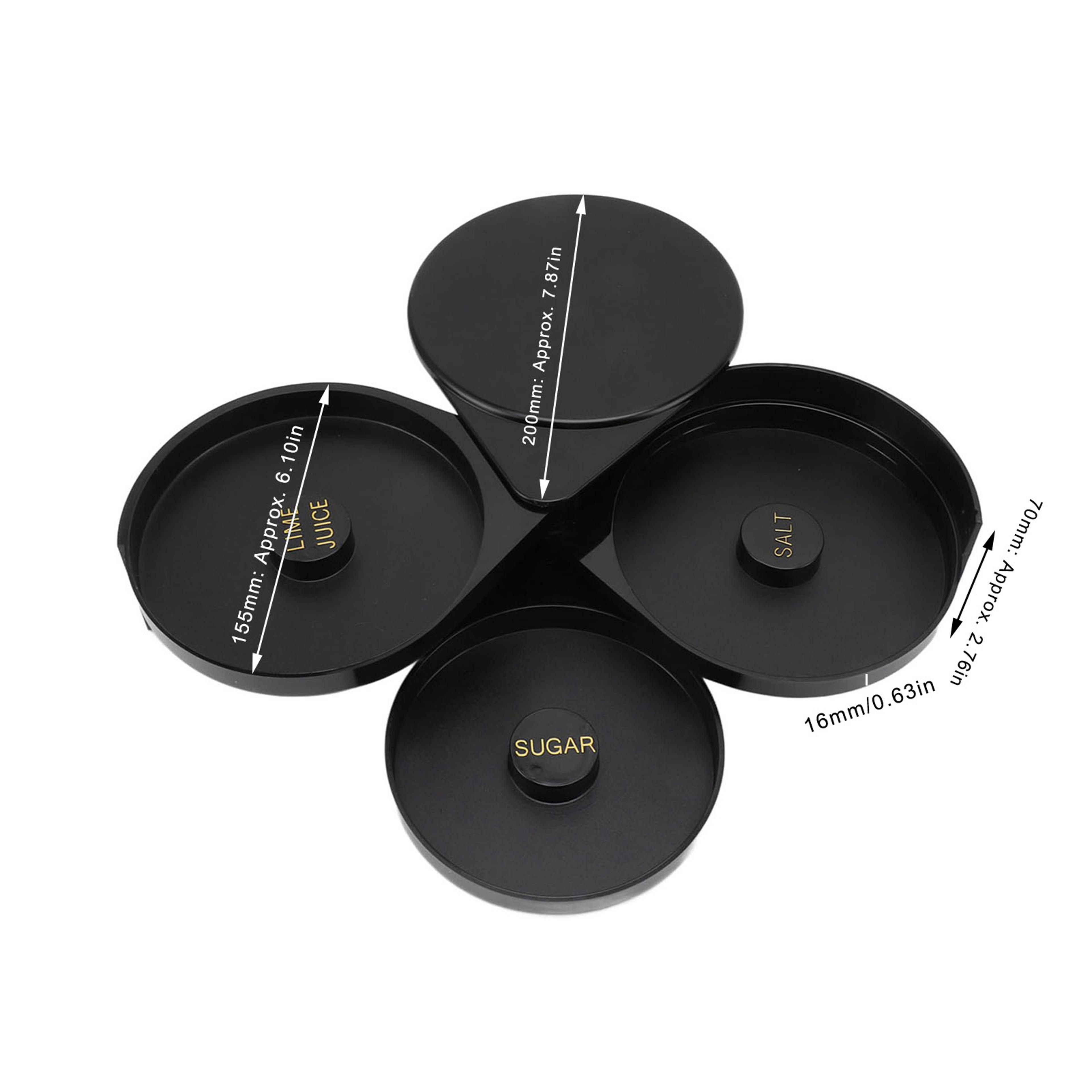 3 Tier Bar Glass Rimmer  Salt And Sugar Cocktail Rim Holder For Bartenders 6