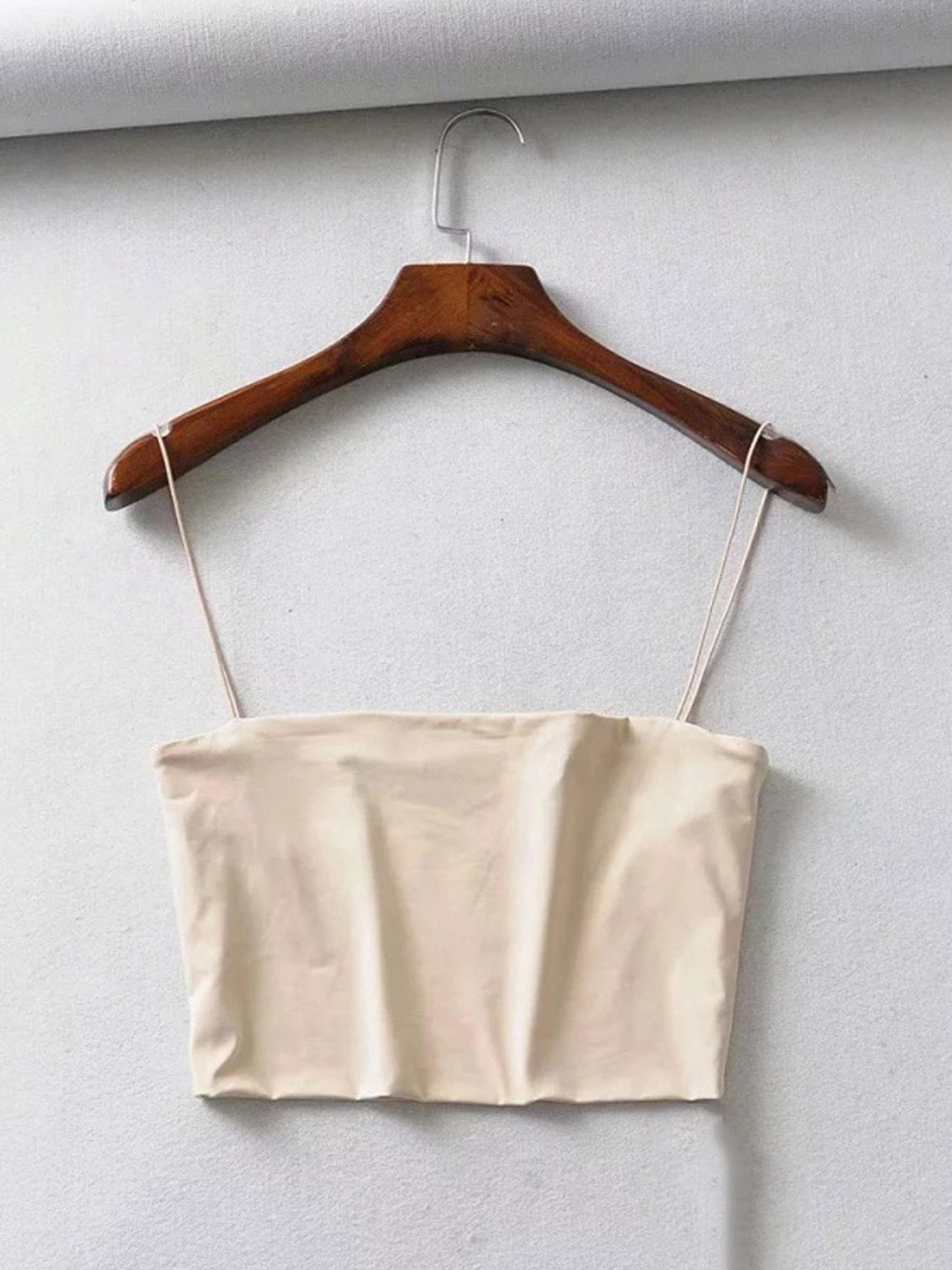women's sleeveless crop tank top – high stretch cotton blend summer camisole