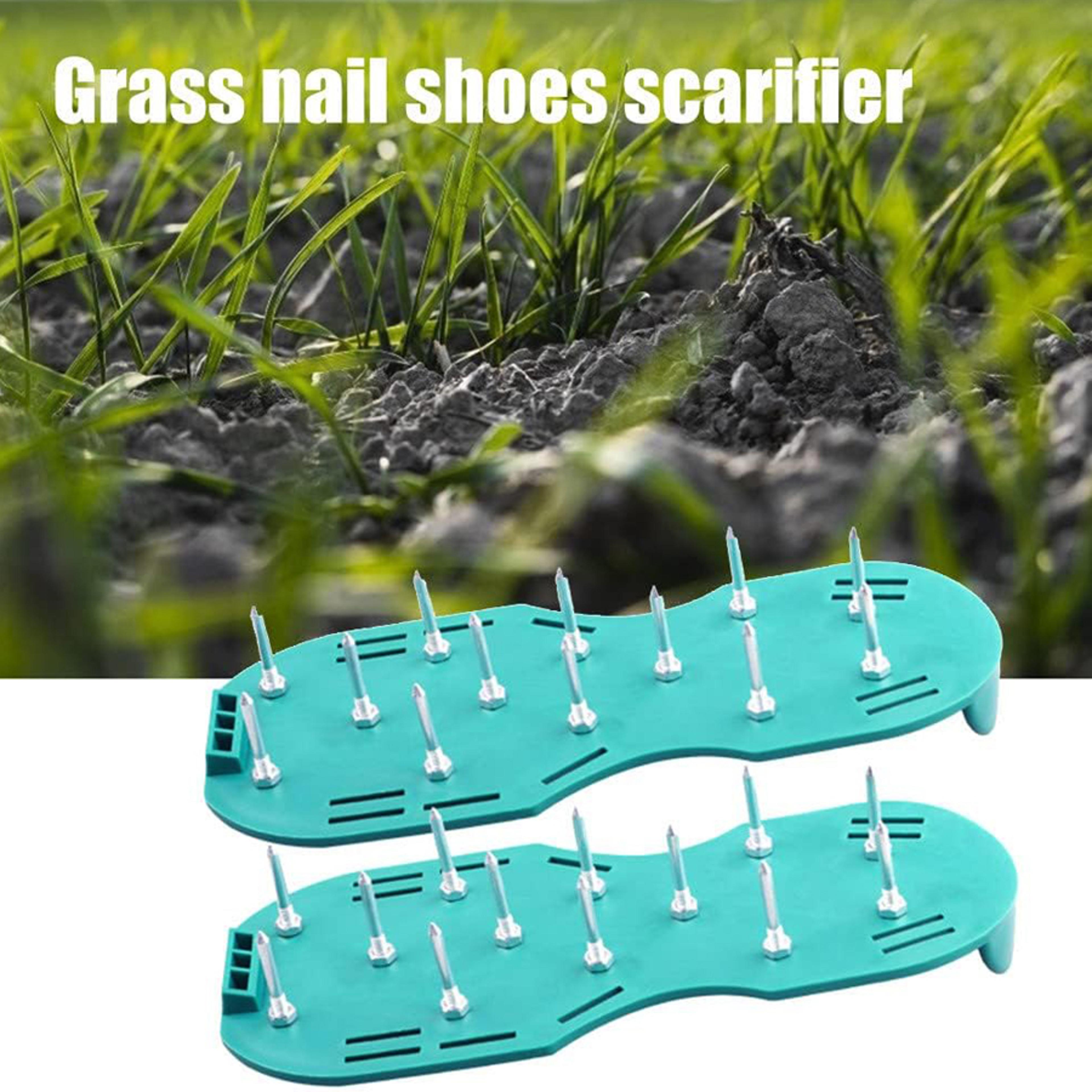 Lawn Aerator Shoes With Spikes  Manual Soil Loosening Sandals For Garden Care 2