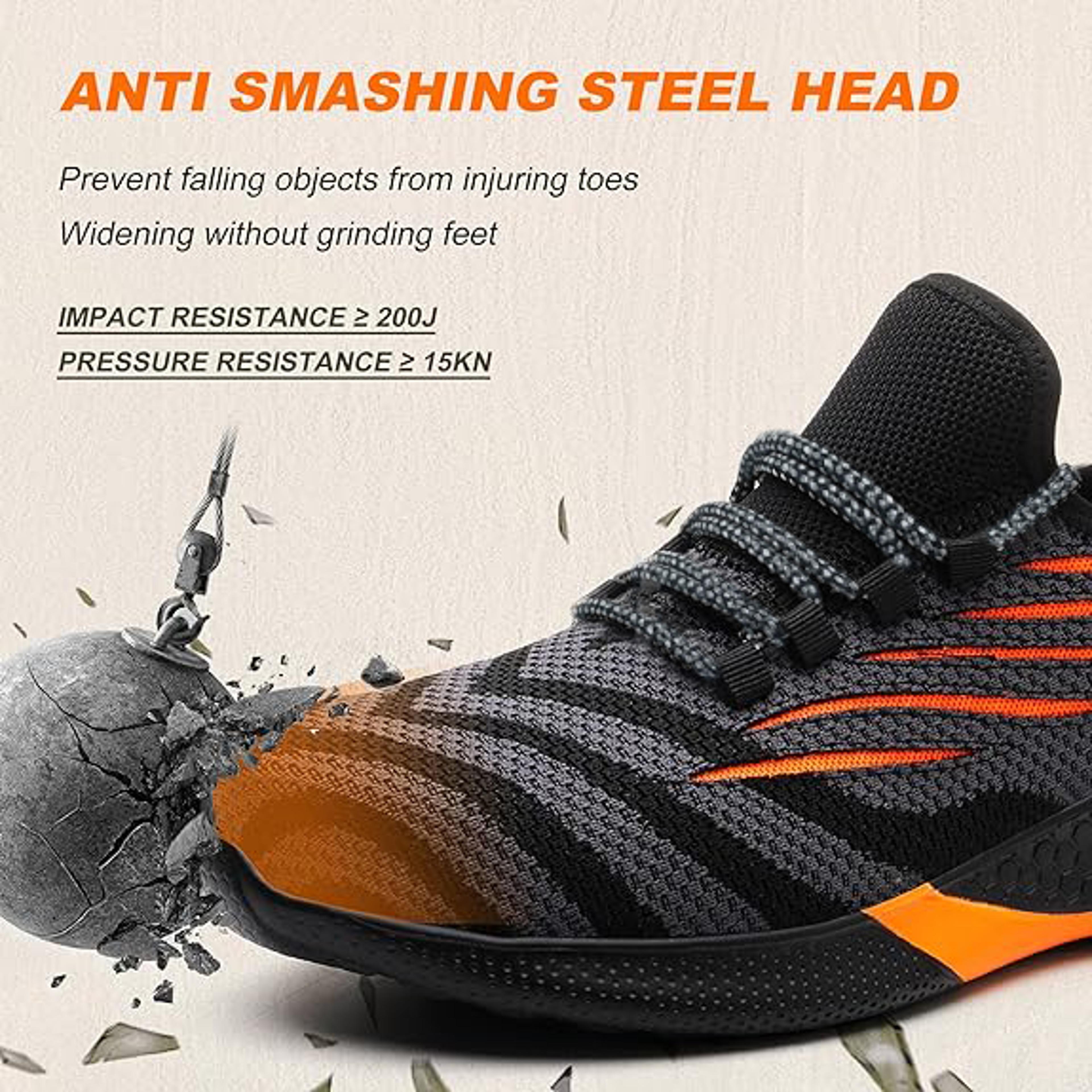 Steel Toe Work Safety Sneakers For Men With PunctureResistant Design 1