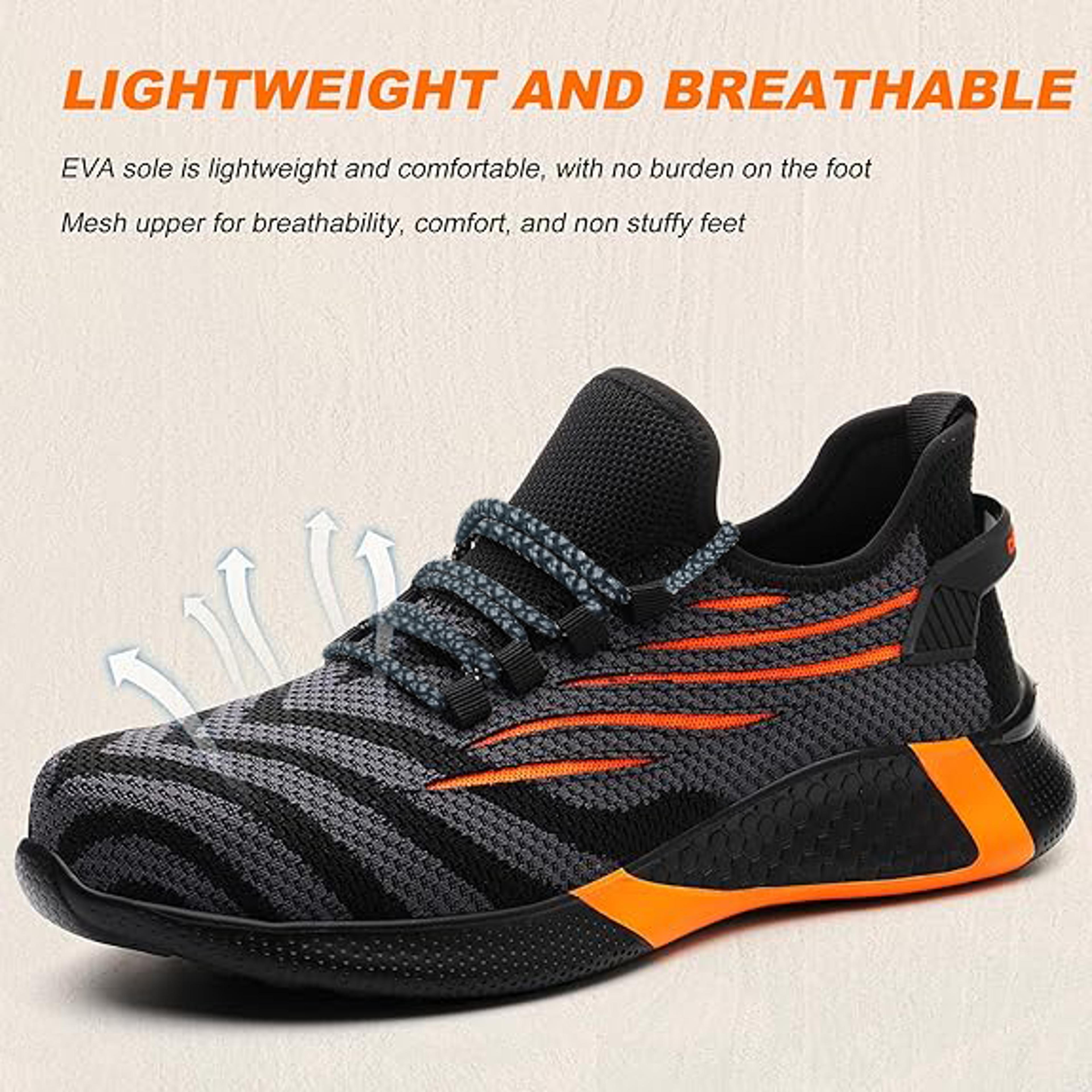 Steel Toe Work Safety Sneakers For Men With PunctureResistant Design 4