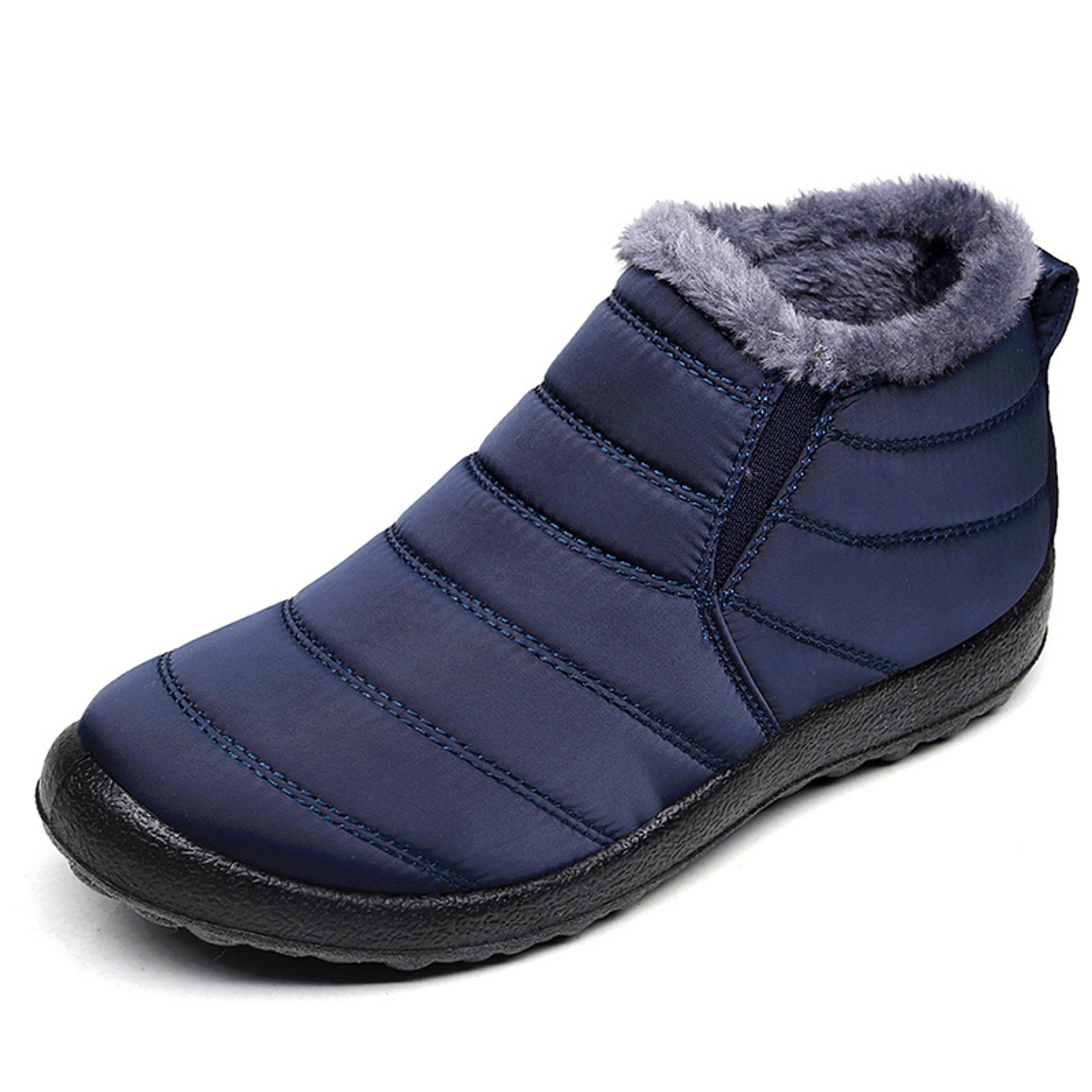 Mens Waterproof Winter Snow Boots With Plush Lining And SlipOn Design 9