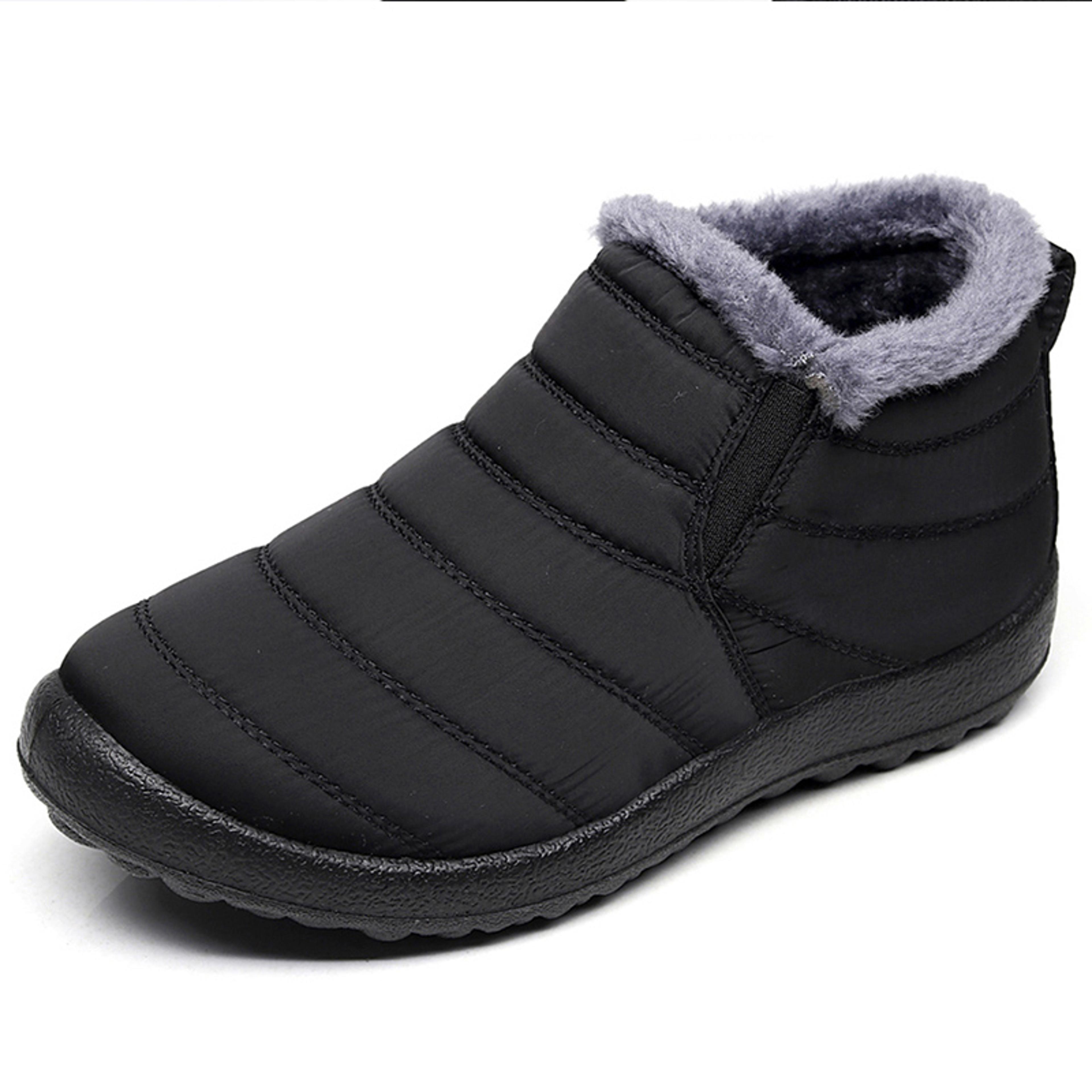 Mens Waterproof Winter Snow Boots With Plush Lining And SlipOn Design 8