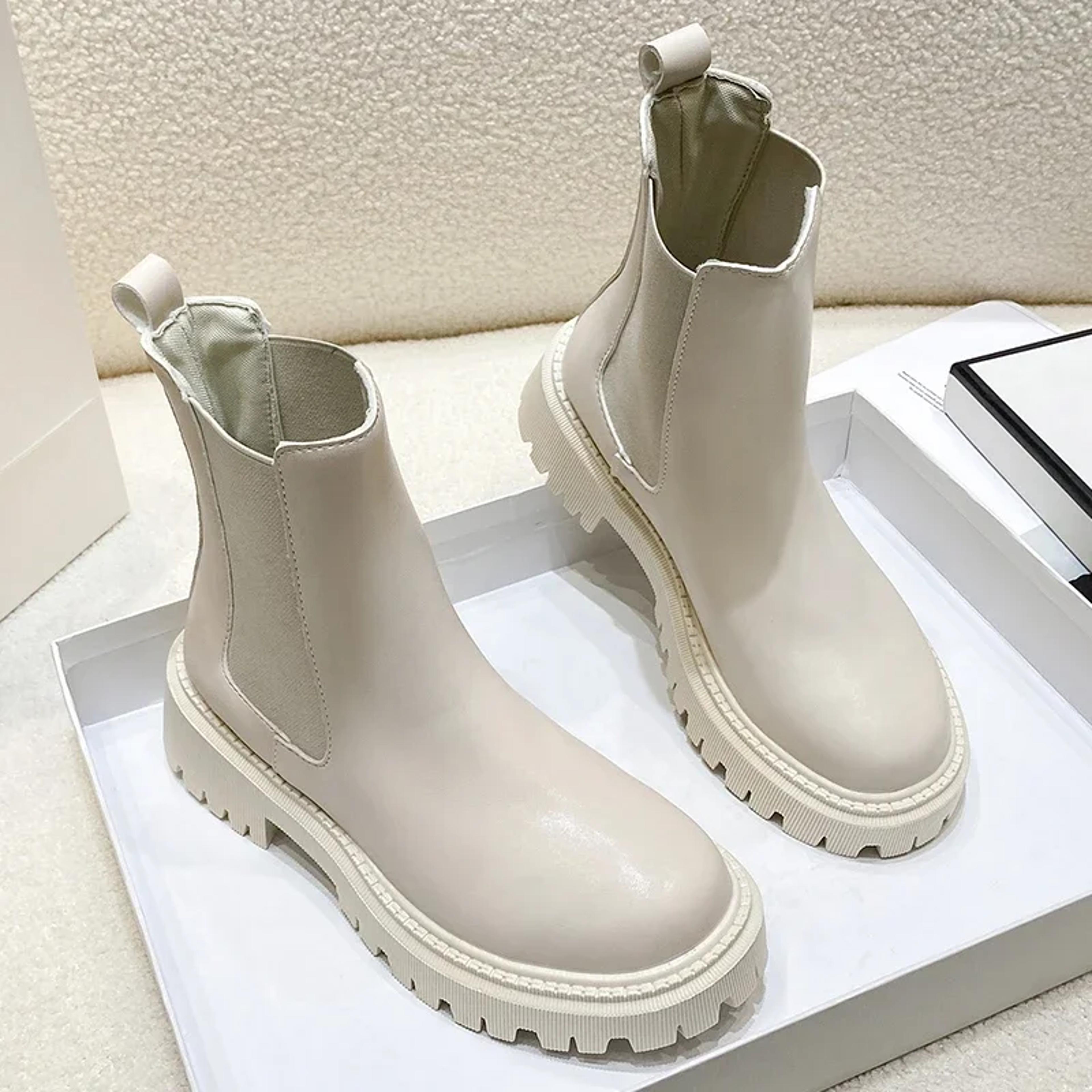 Womens Waterproof MidCalf Winter Boots With Thick Platform Soles 2