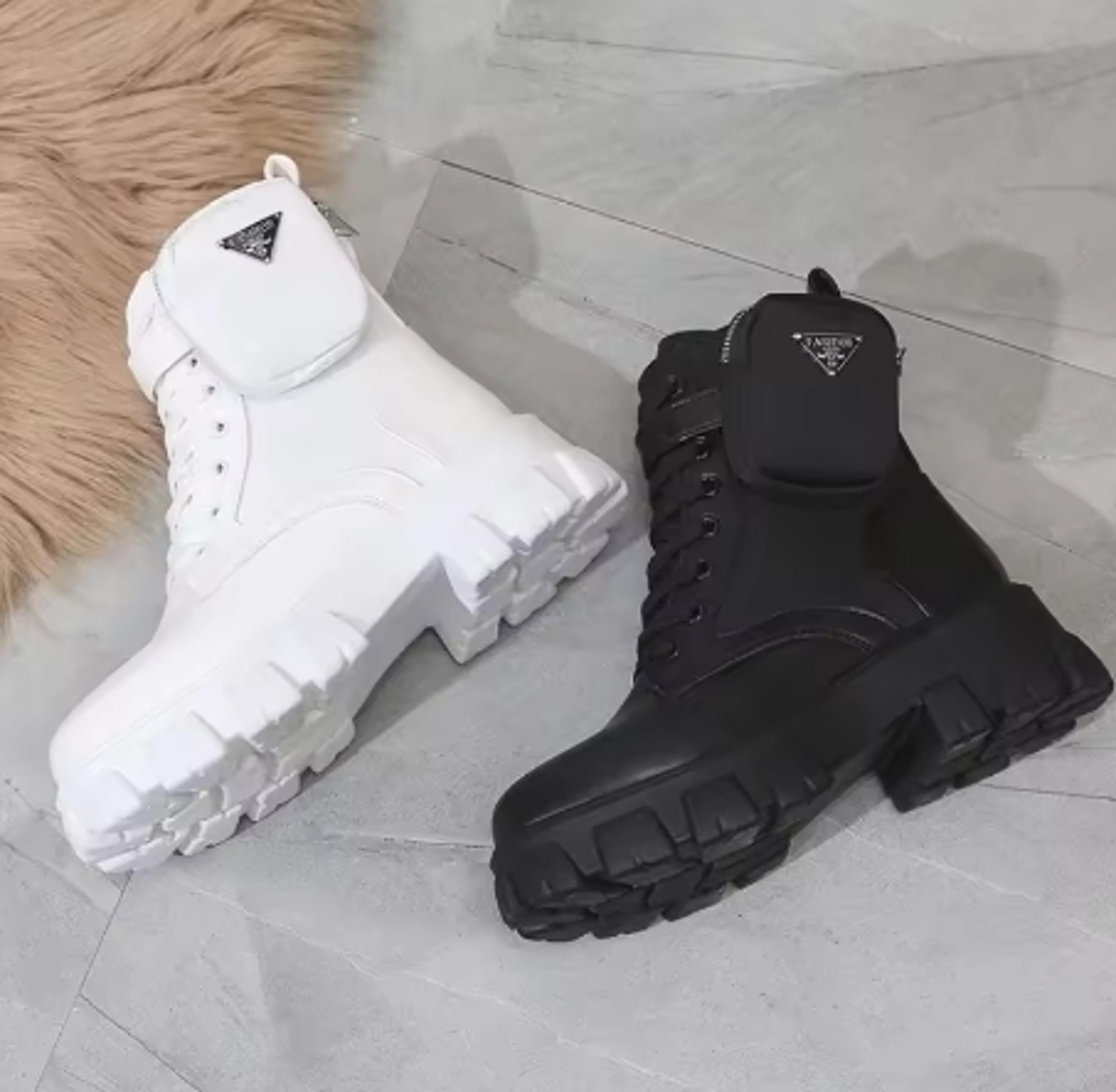 Womens MidCalf Platform Boots With Square Heels And Waterproof Design 3