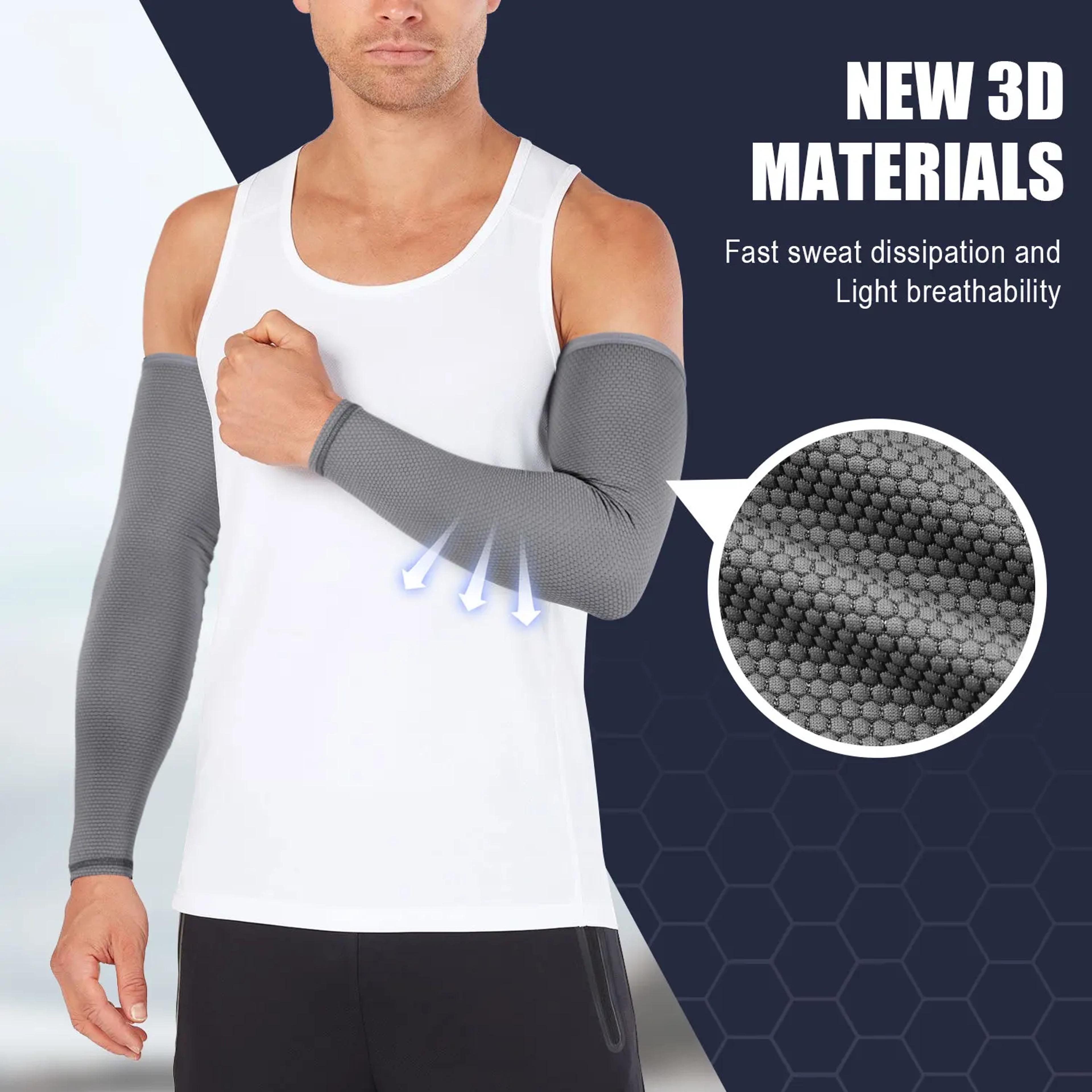 UPF50 Cooling Arm Sleeves For Sun Protection And Outdoor Sports 2