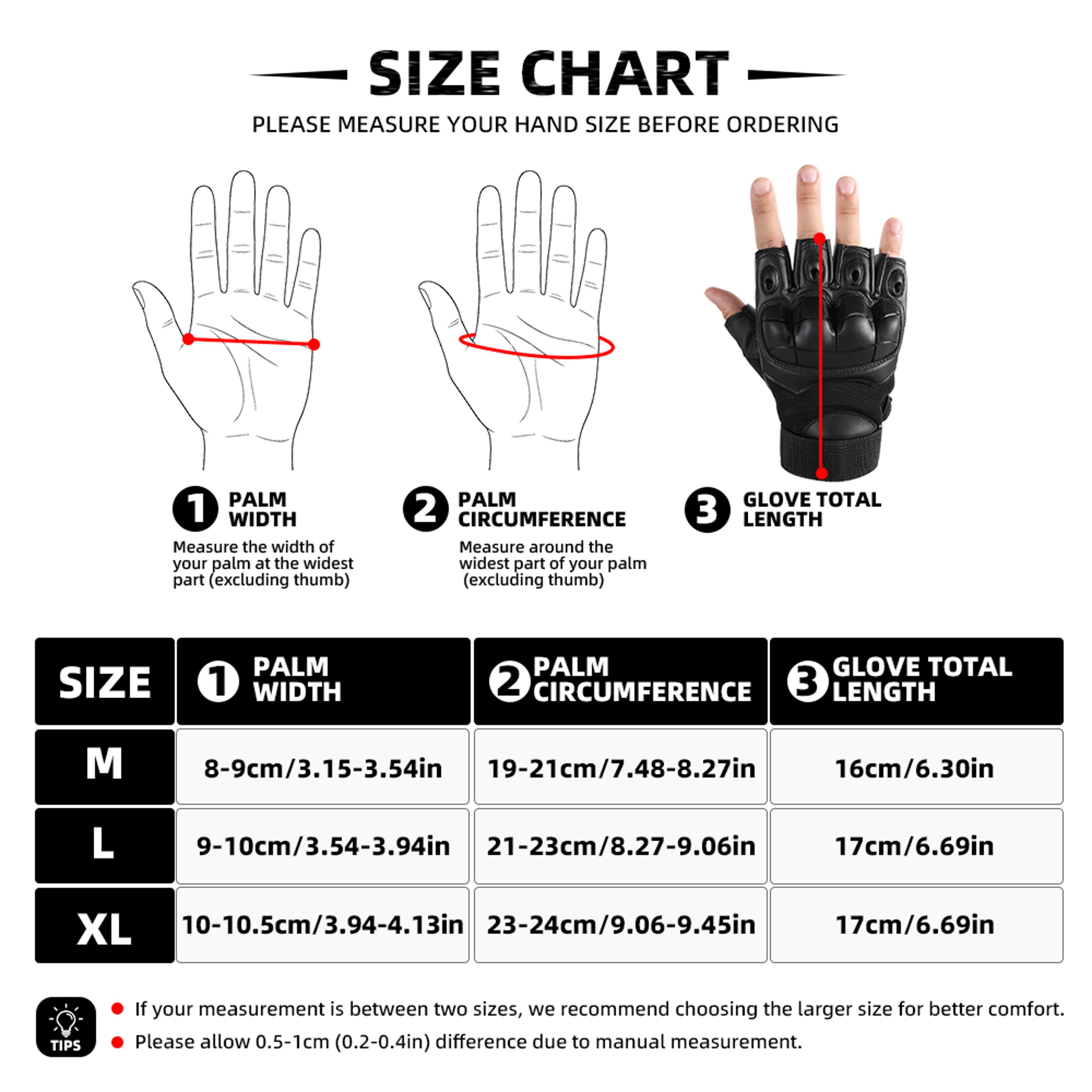 Tactical Fingerless Gloves With AntiSlip Grip And Hard Shell Protection 5