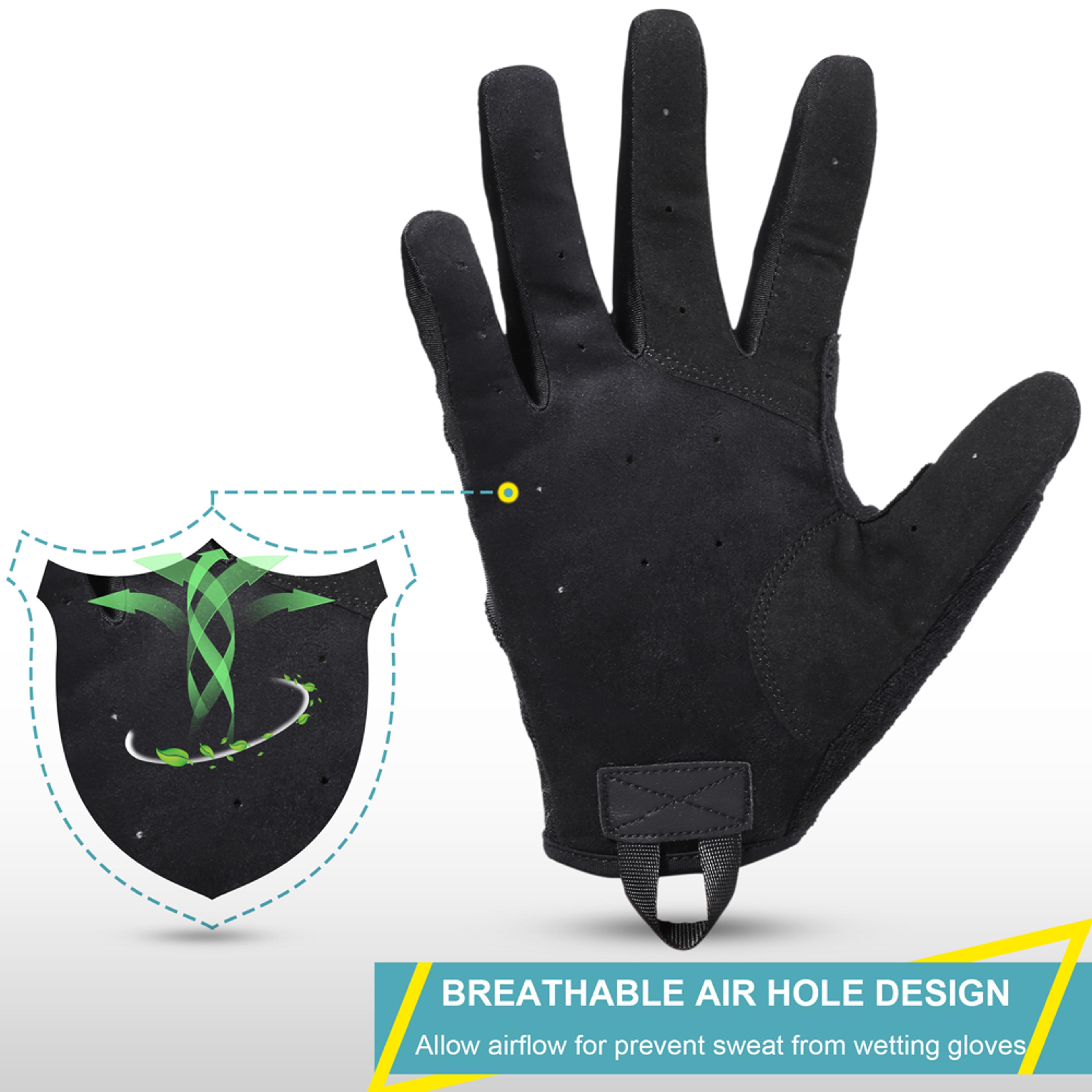 Full Finger Touchscreen Cycling Gloves With NonSlip Grip And Shock Absorption 3