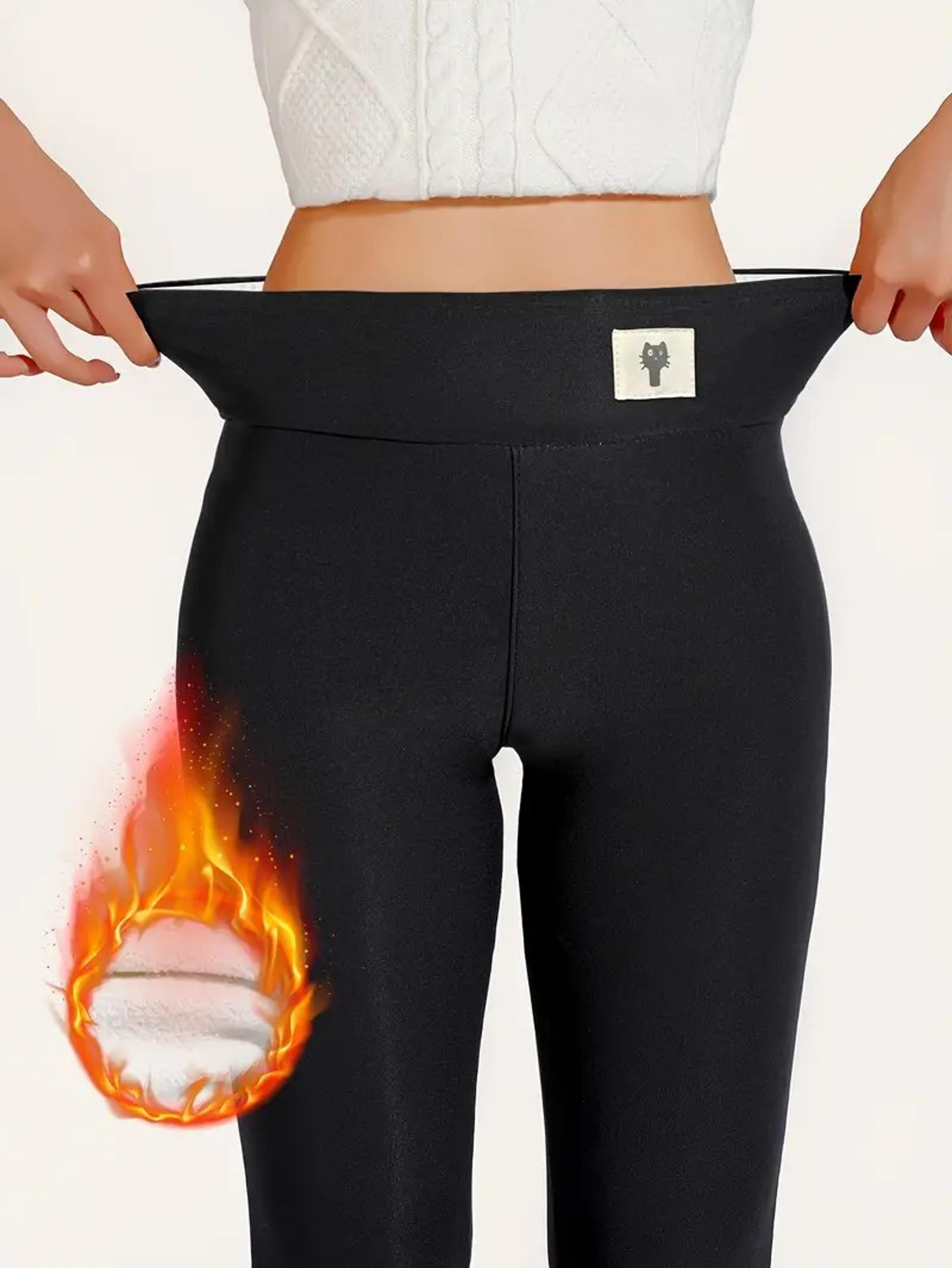 Womens High Waisted Winter Leggings With Stretch Fabric And Booty Lifting Fit 4