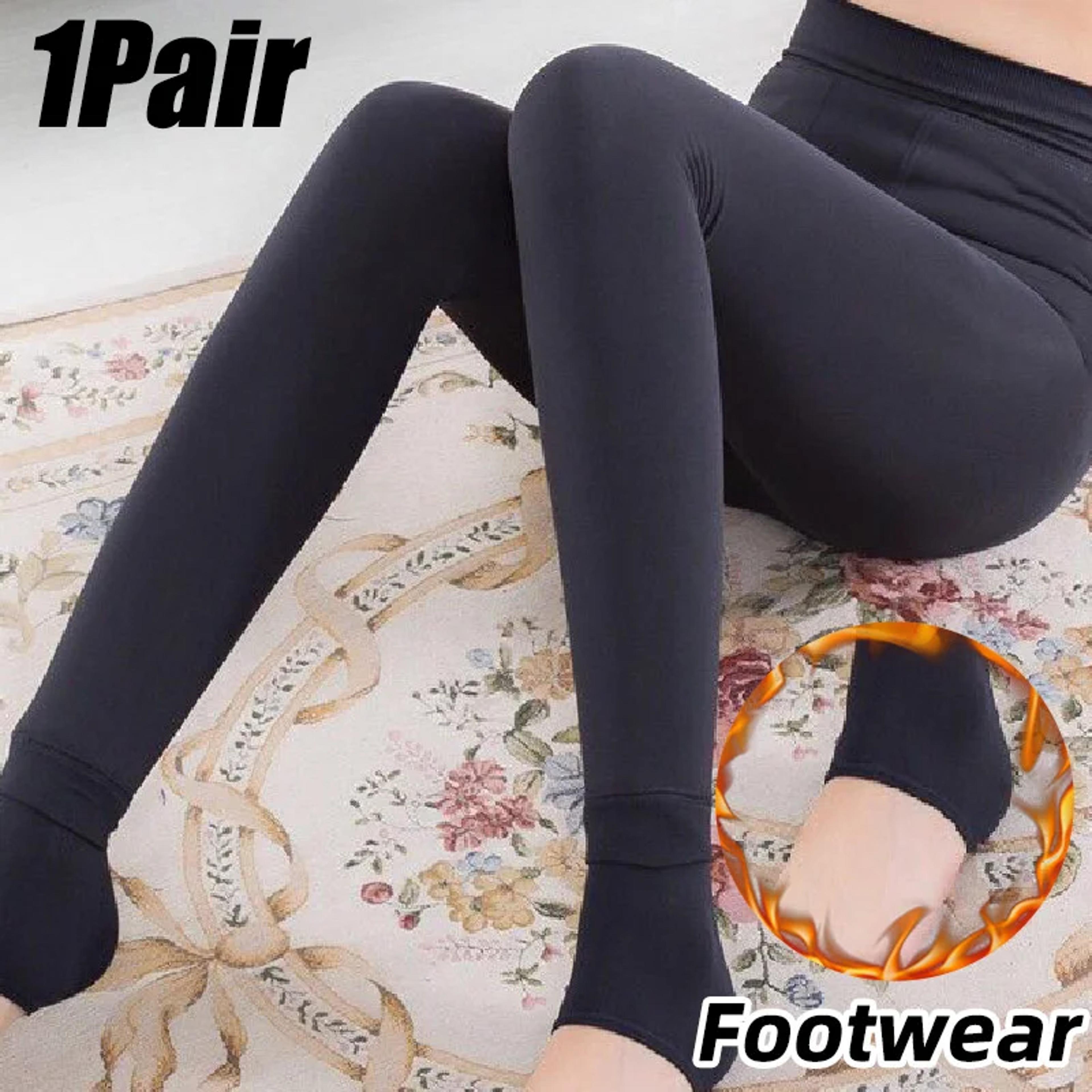Winter Fleece Lined Leggings For Women Thickened Warm AnkleLength Tights 12