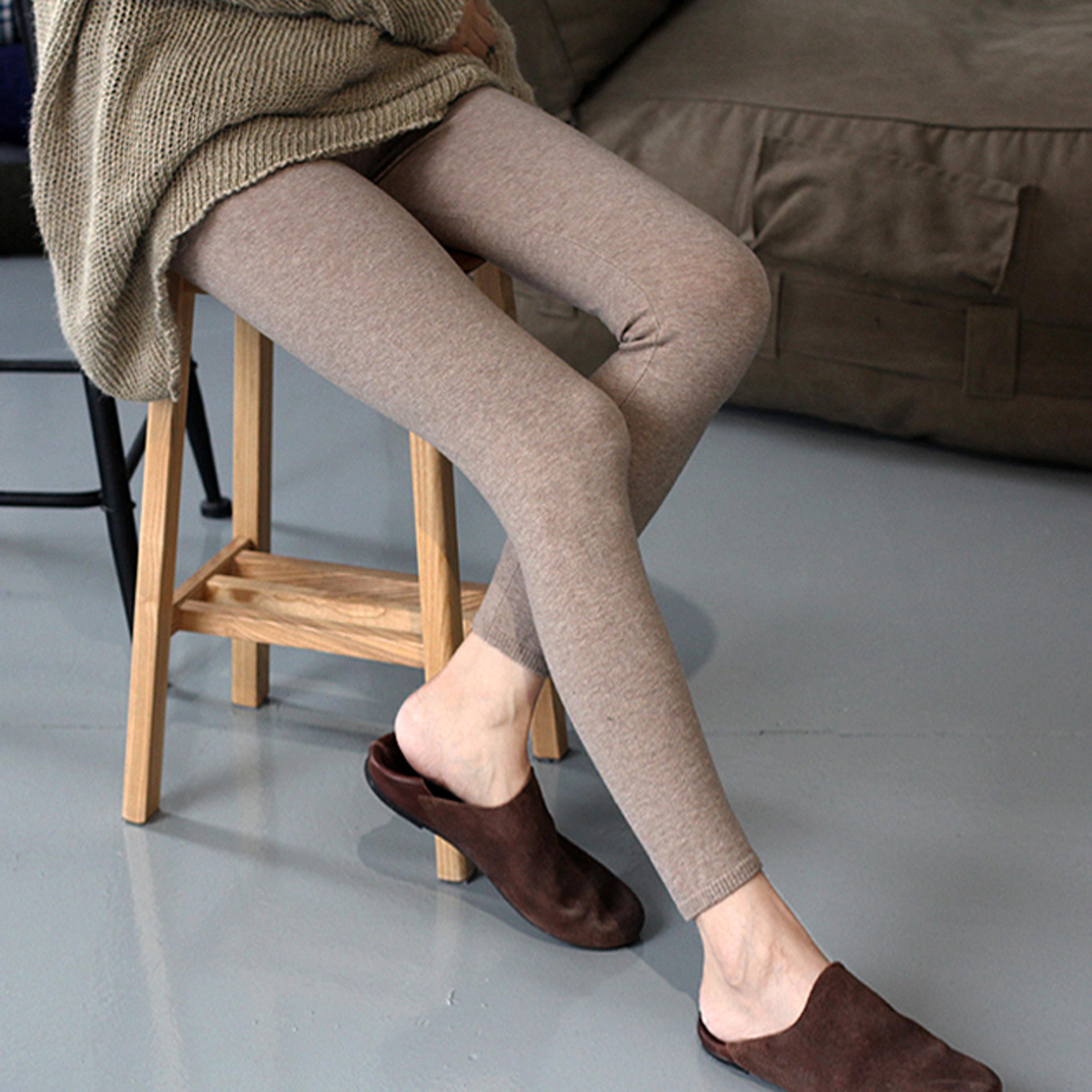 Womens High Waisted Wool Blend Leggings For Fall And Winter 5
