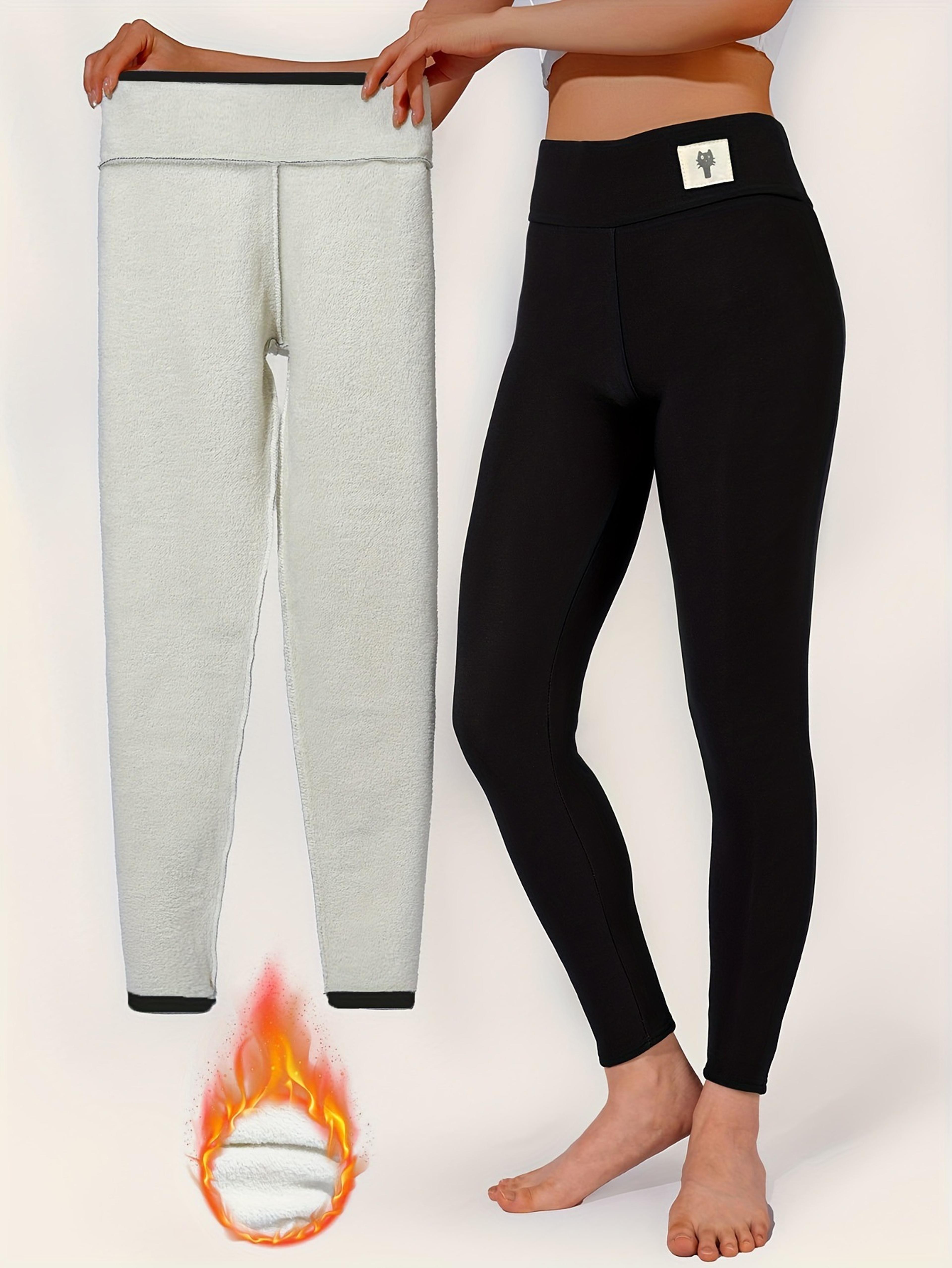 Womens HighWaisted FleeceLined Leggings For Winter With Stretch Fit 5