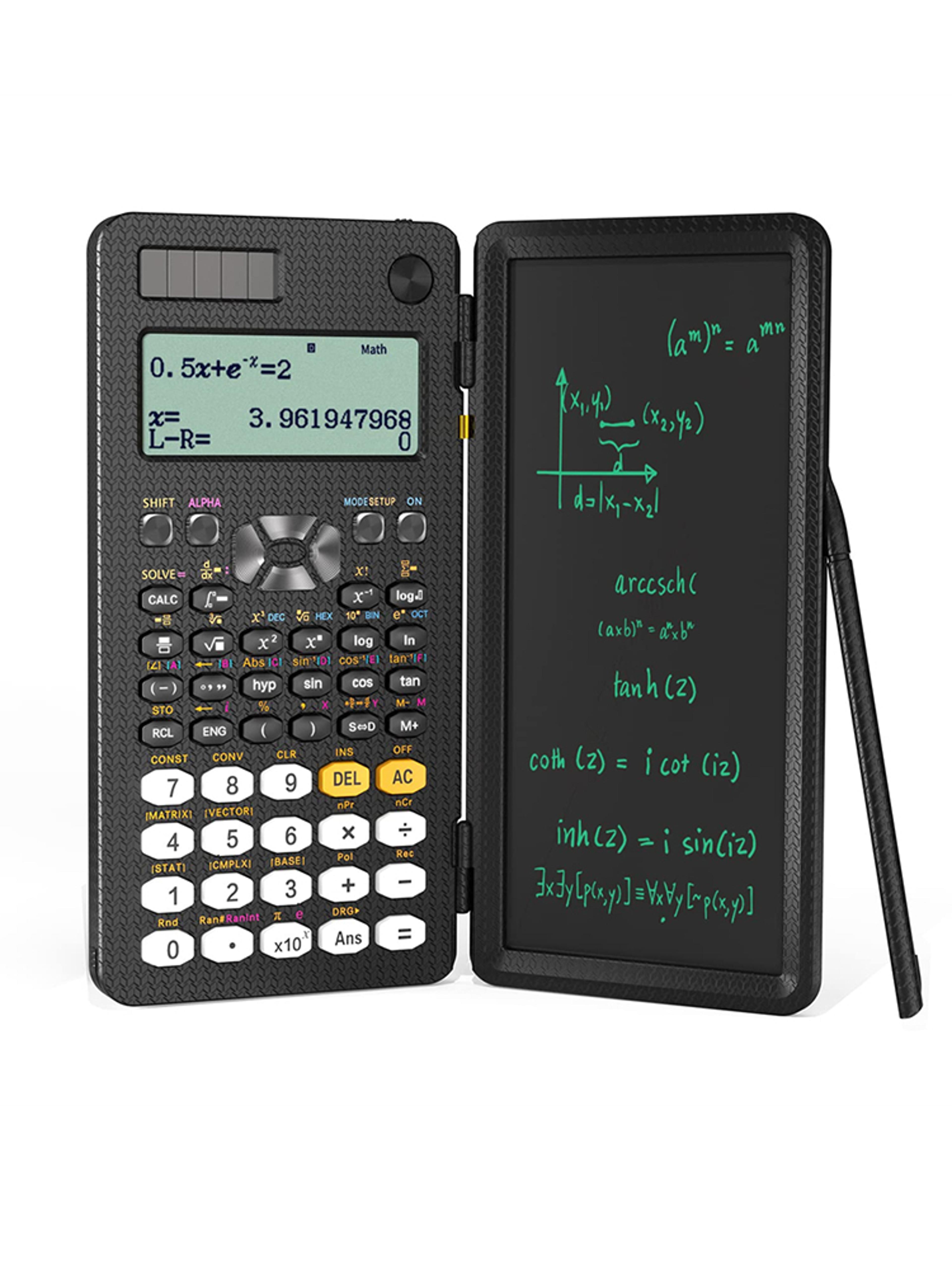 Scientific Calculator With LCD Writing Tablet And Dual Power Supply 7