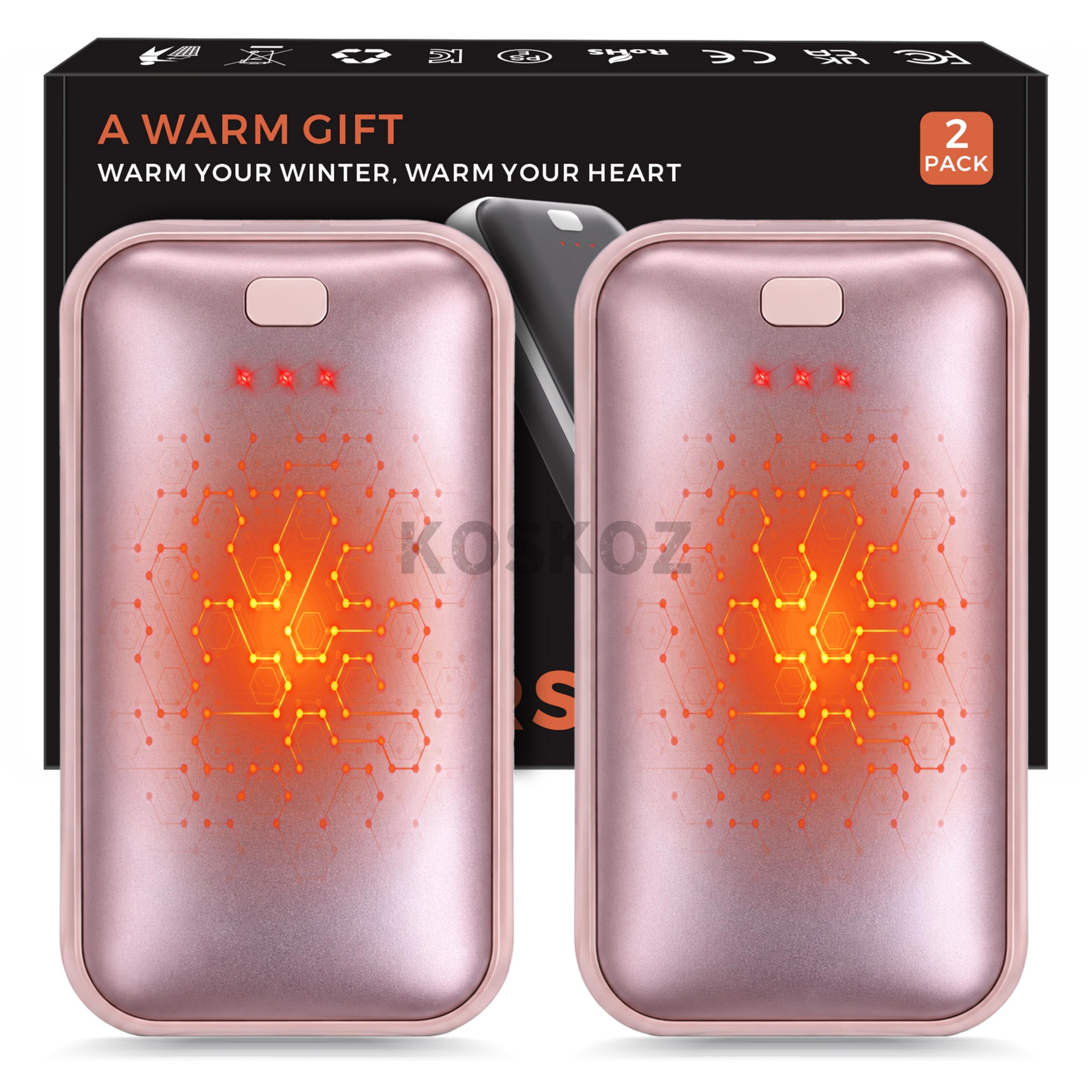 Rechargeable Electric Hand Warmers 2Pack With USBC Charging And 3 Heat Settings 9
