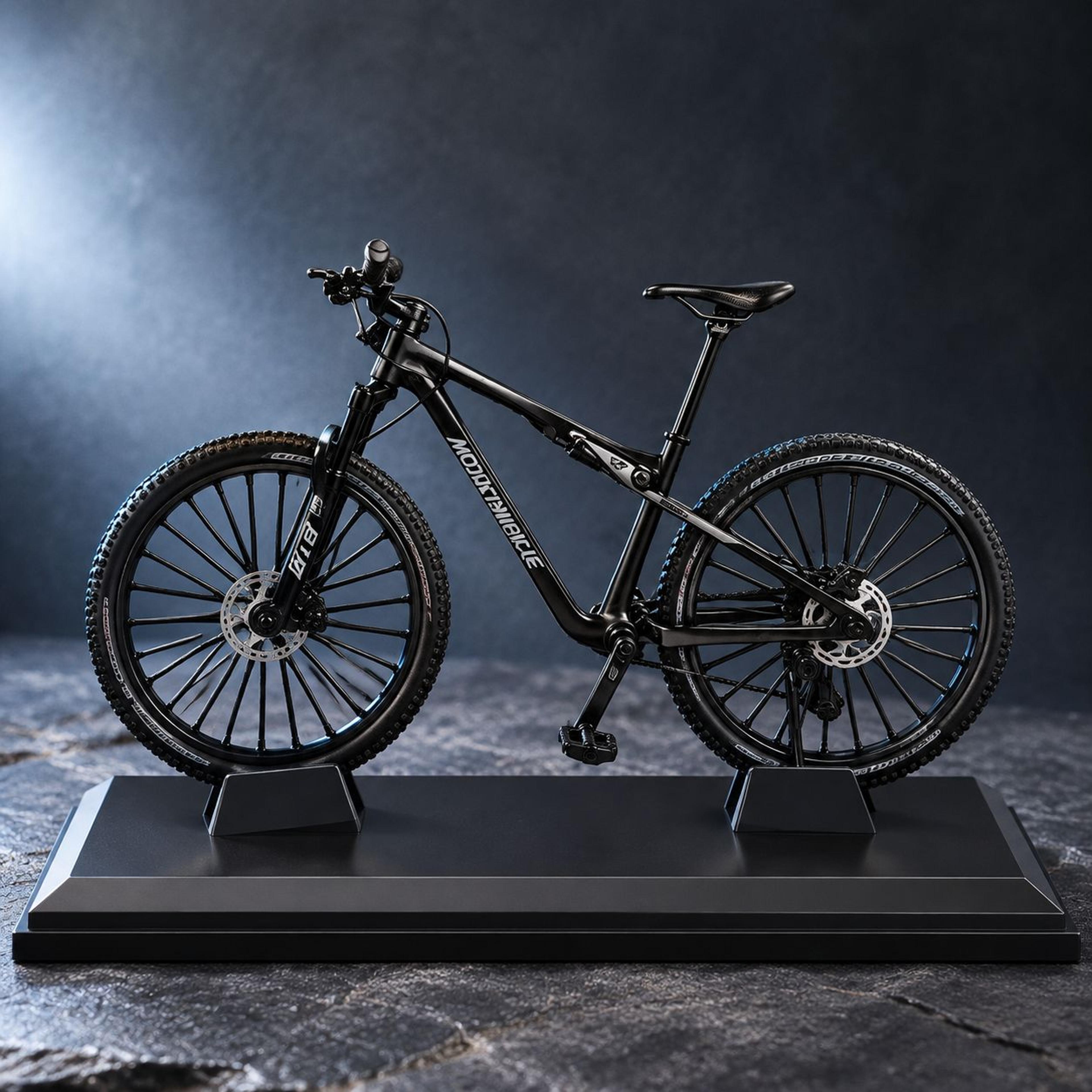 Alloy Mountain Bike Model With Working Gears And Dual Suspension 3