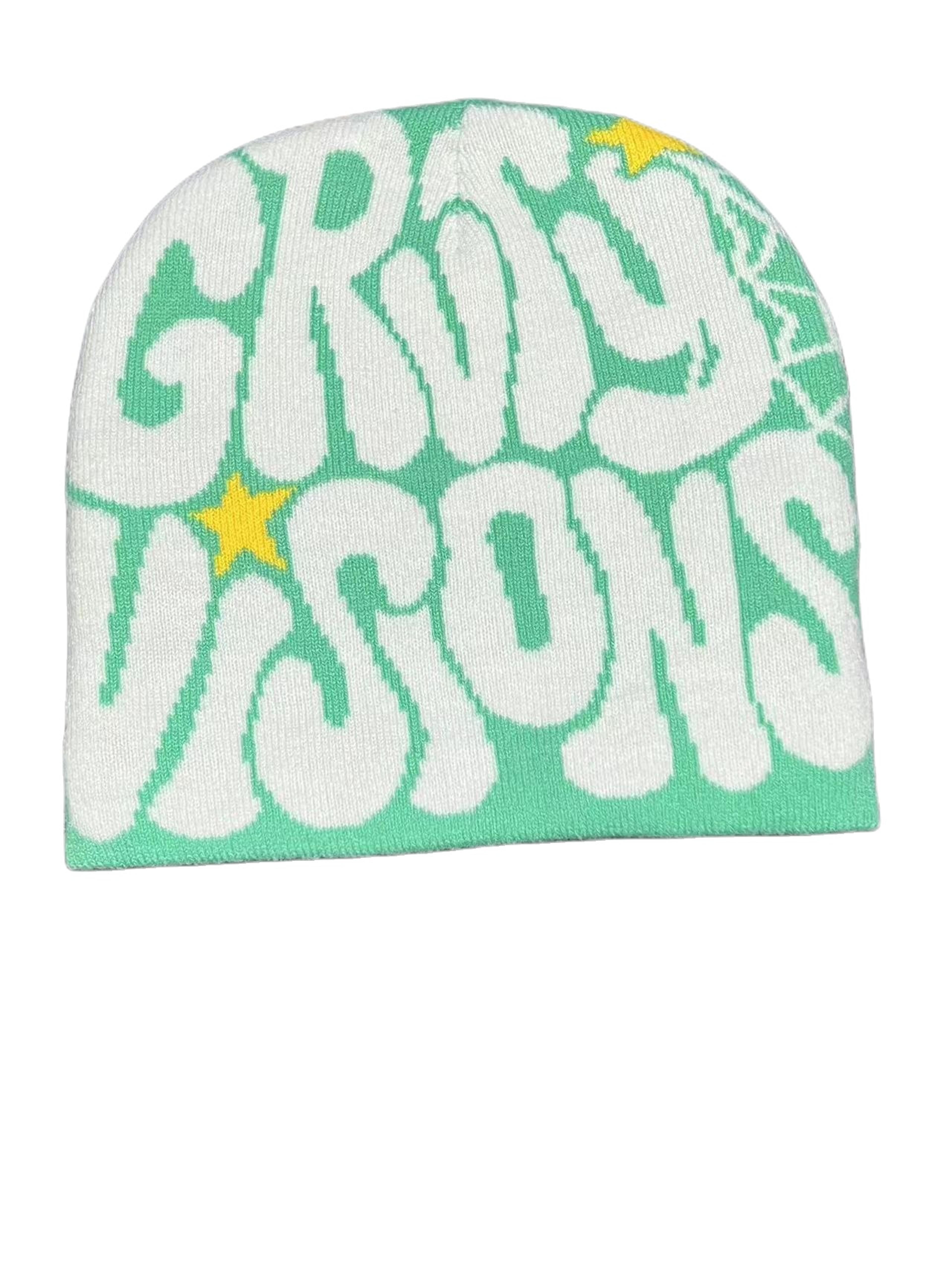 Unisex Y2K Knit Beanie Hat With Graphic Print For Winter 11