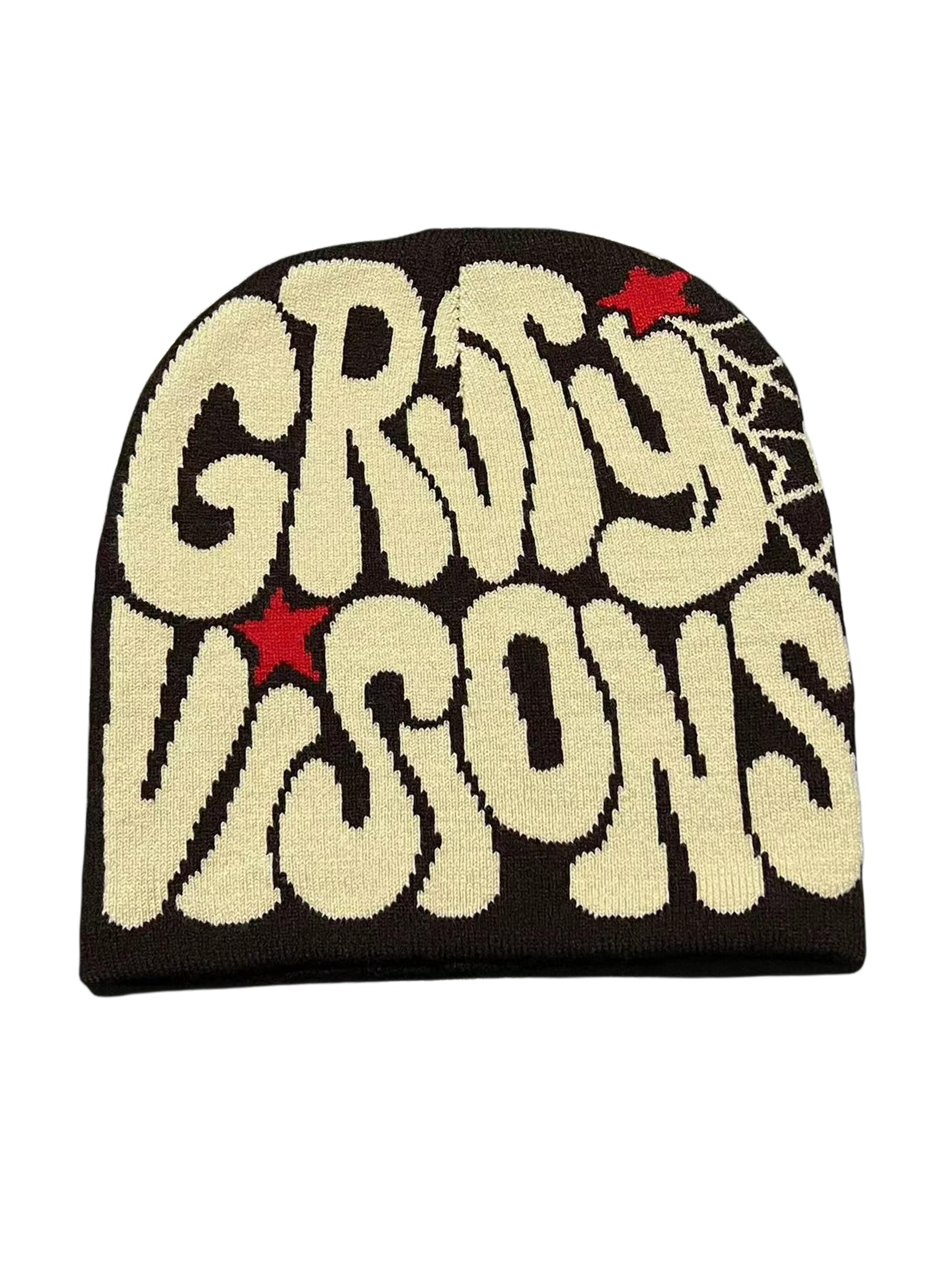 Unisex Y2K Knit Beanie Hat With Graphic Print For Winter 16