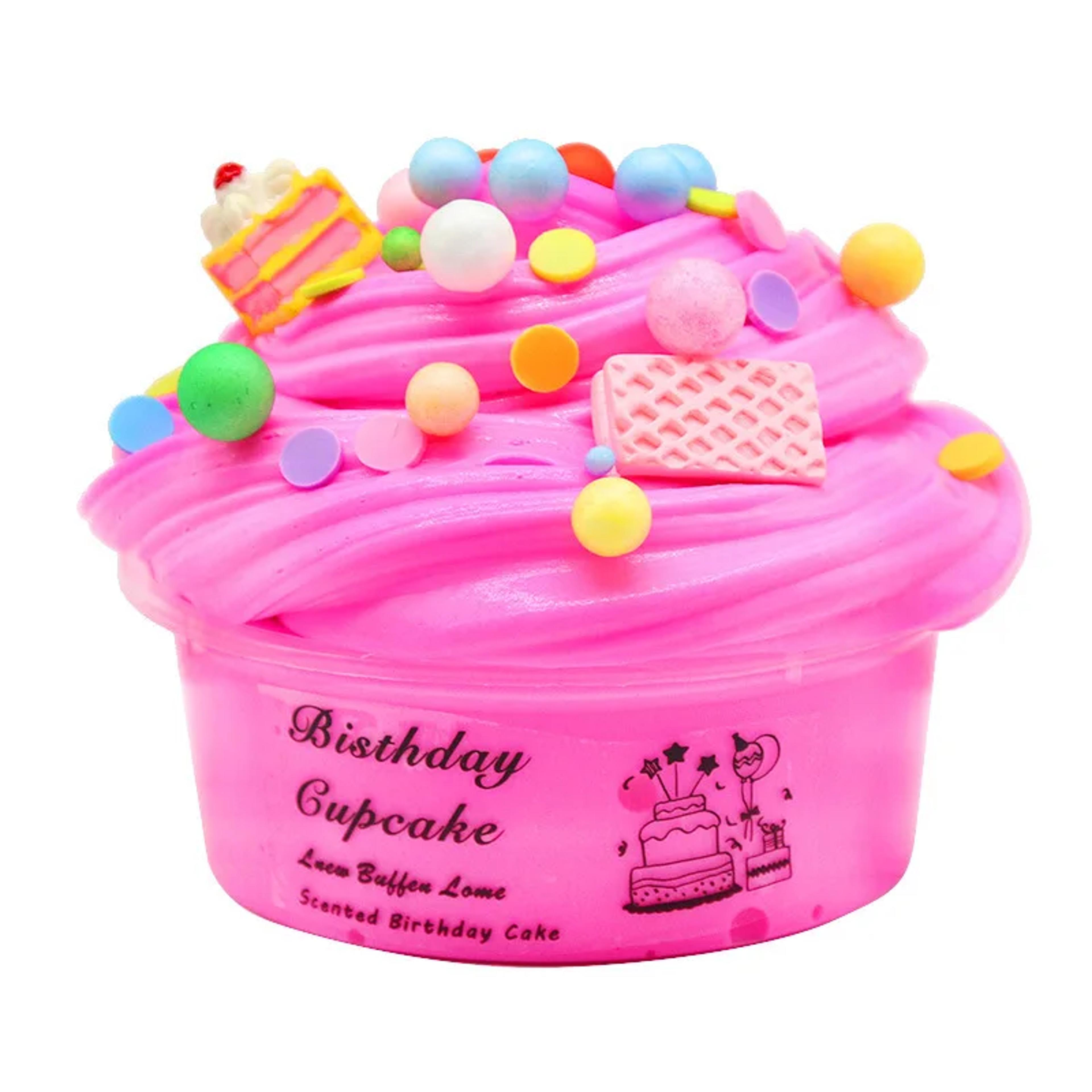 diy butter slime kit with fruit charms and colorful soft cloud slime