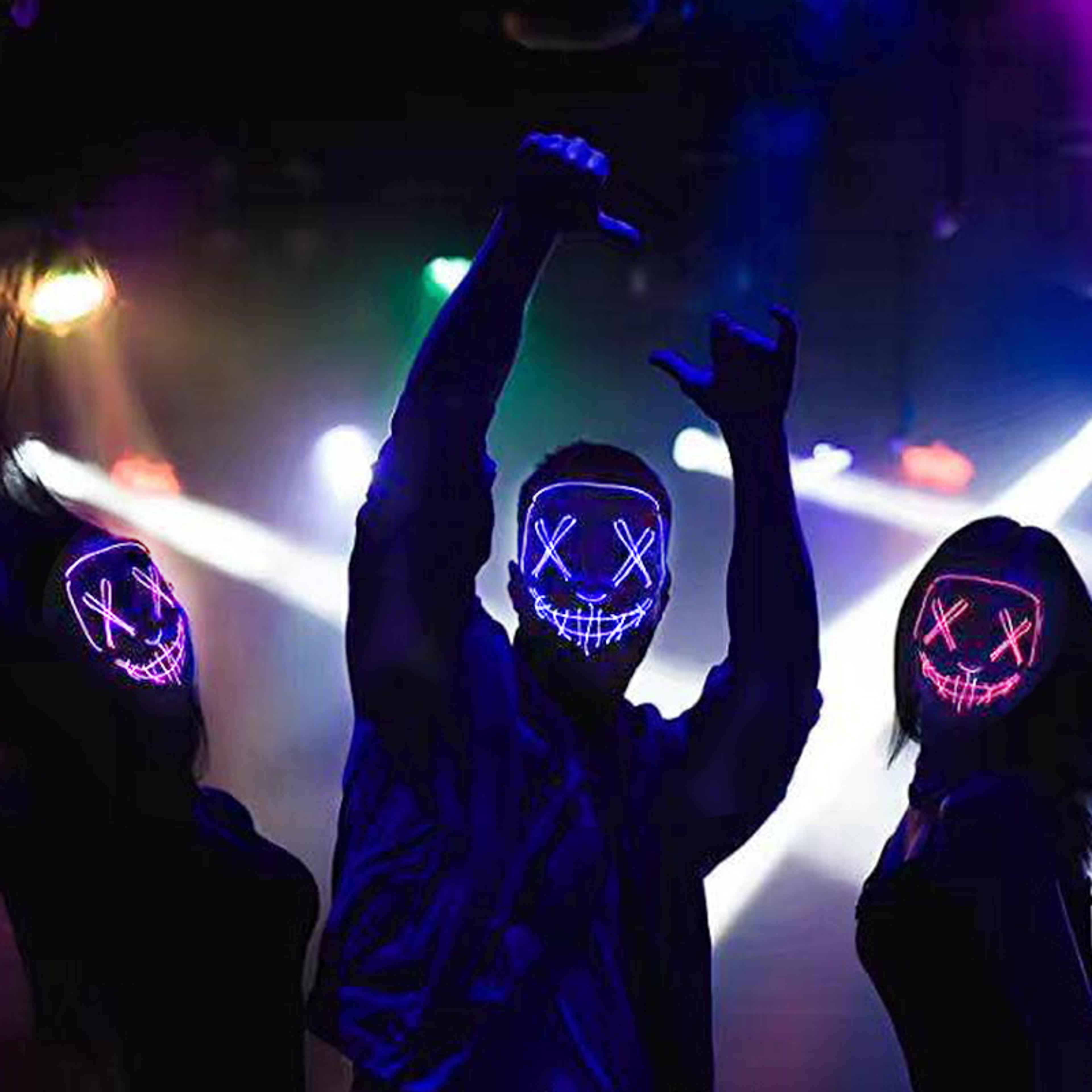 Halloween LED Light Up Horror Mask For Adult Cosplay And Costume Parties 4