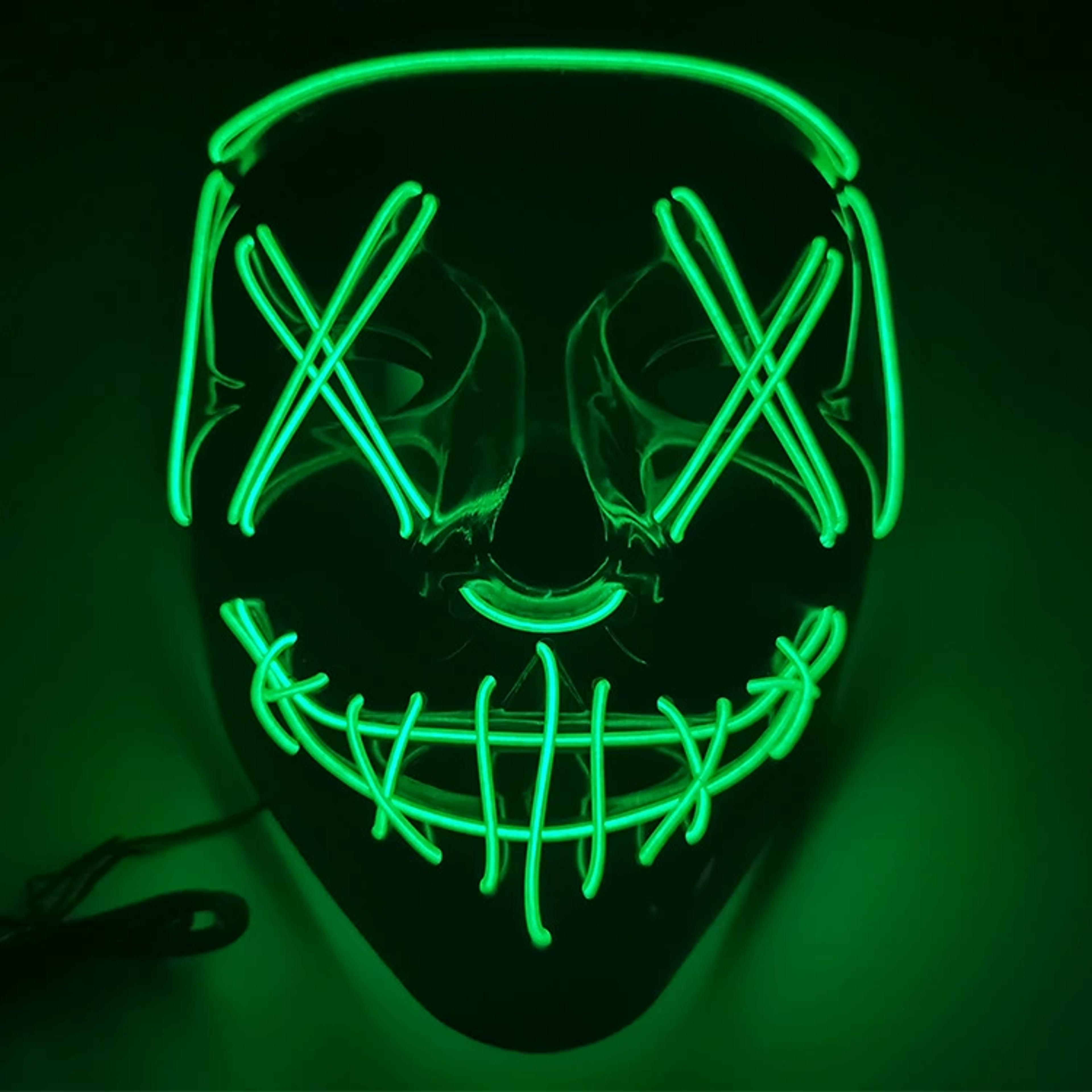 Halloween LED Light Up Horror Mask For Adult Cosplay And Costume Parties 8