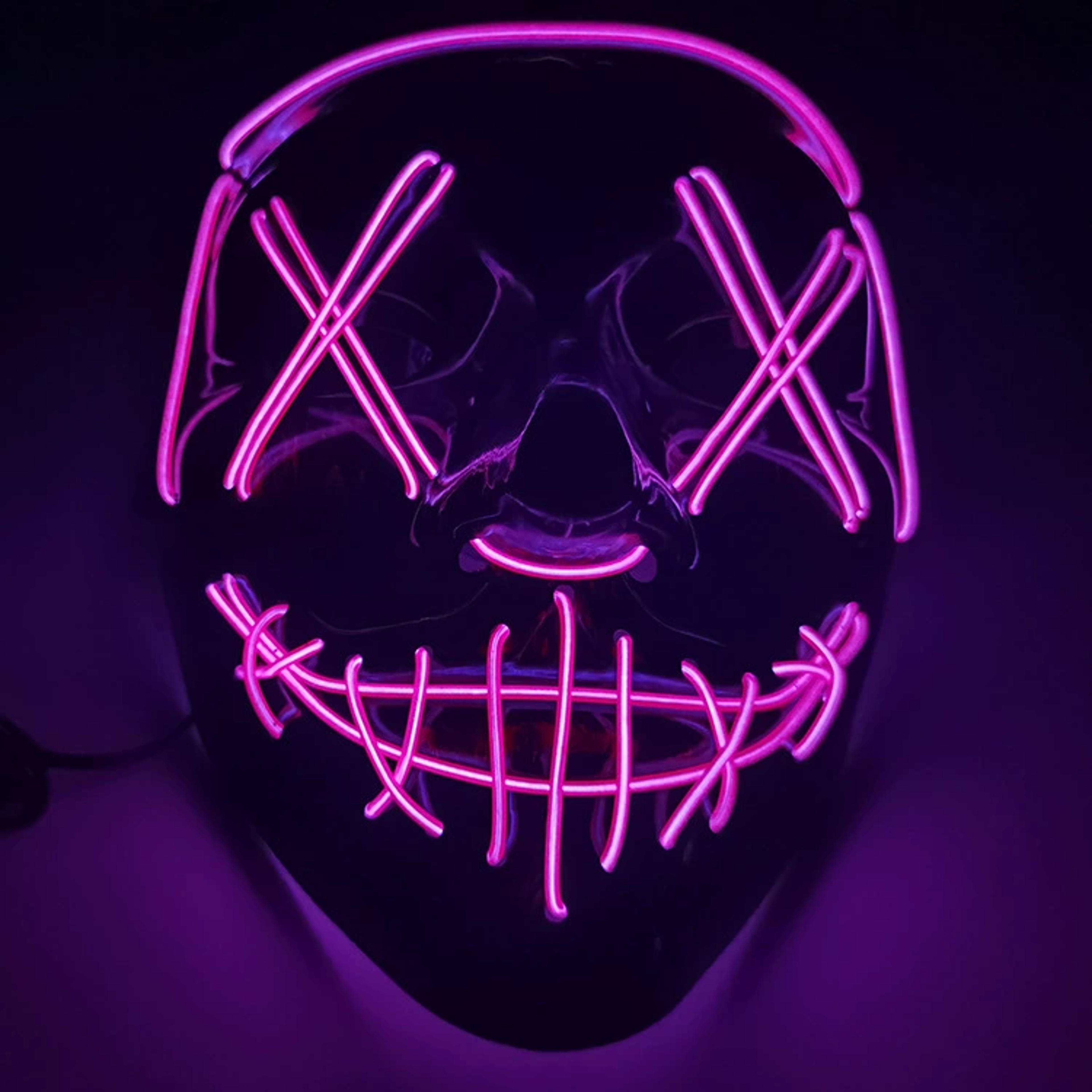 Halloween LED Light Up Horror Mask For Adult Cosplay And Costume Parties 7