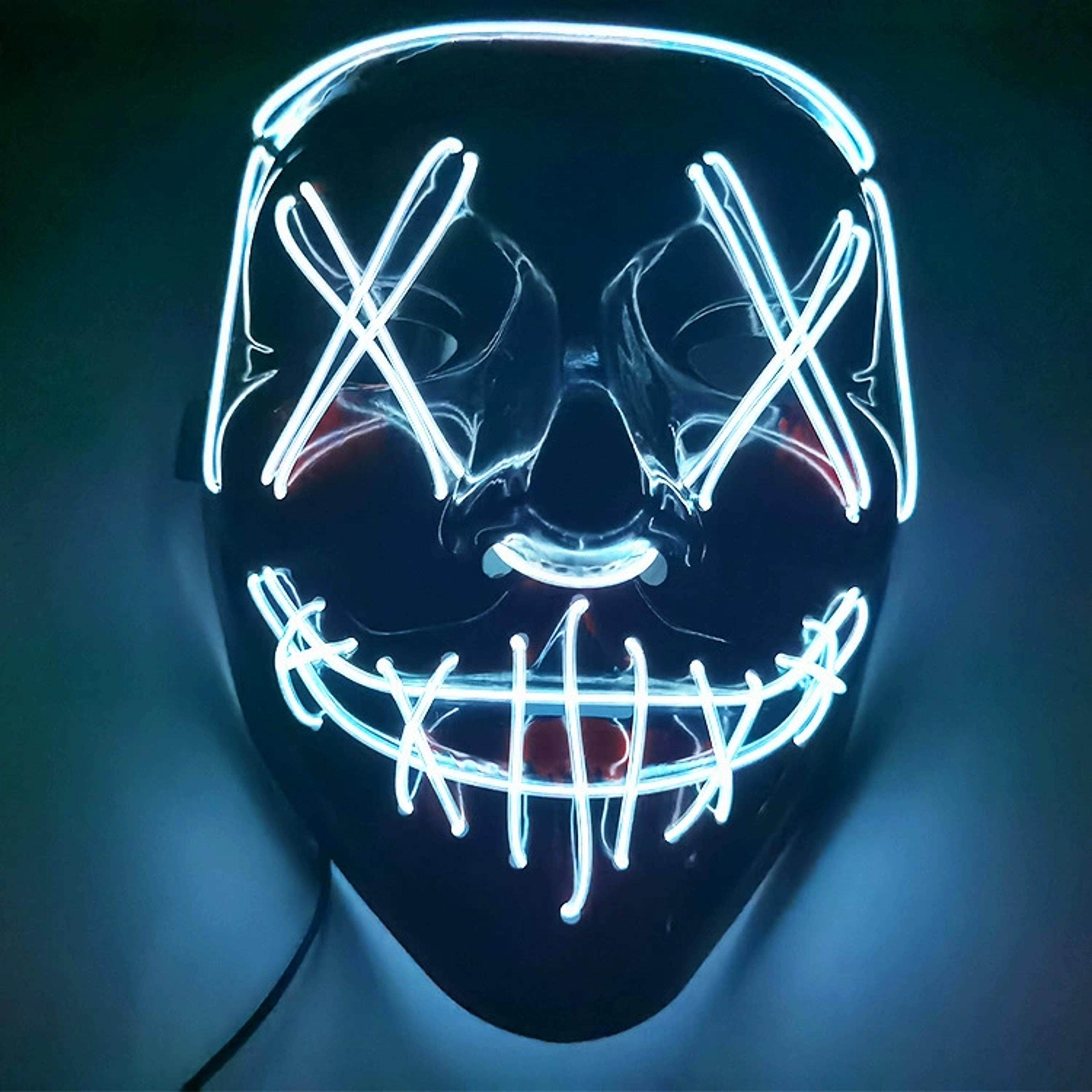 Halloween LED Light Up Horror Mask For Adult Cosplay And Costume Parties 10
