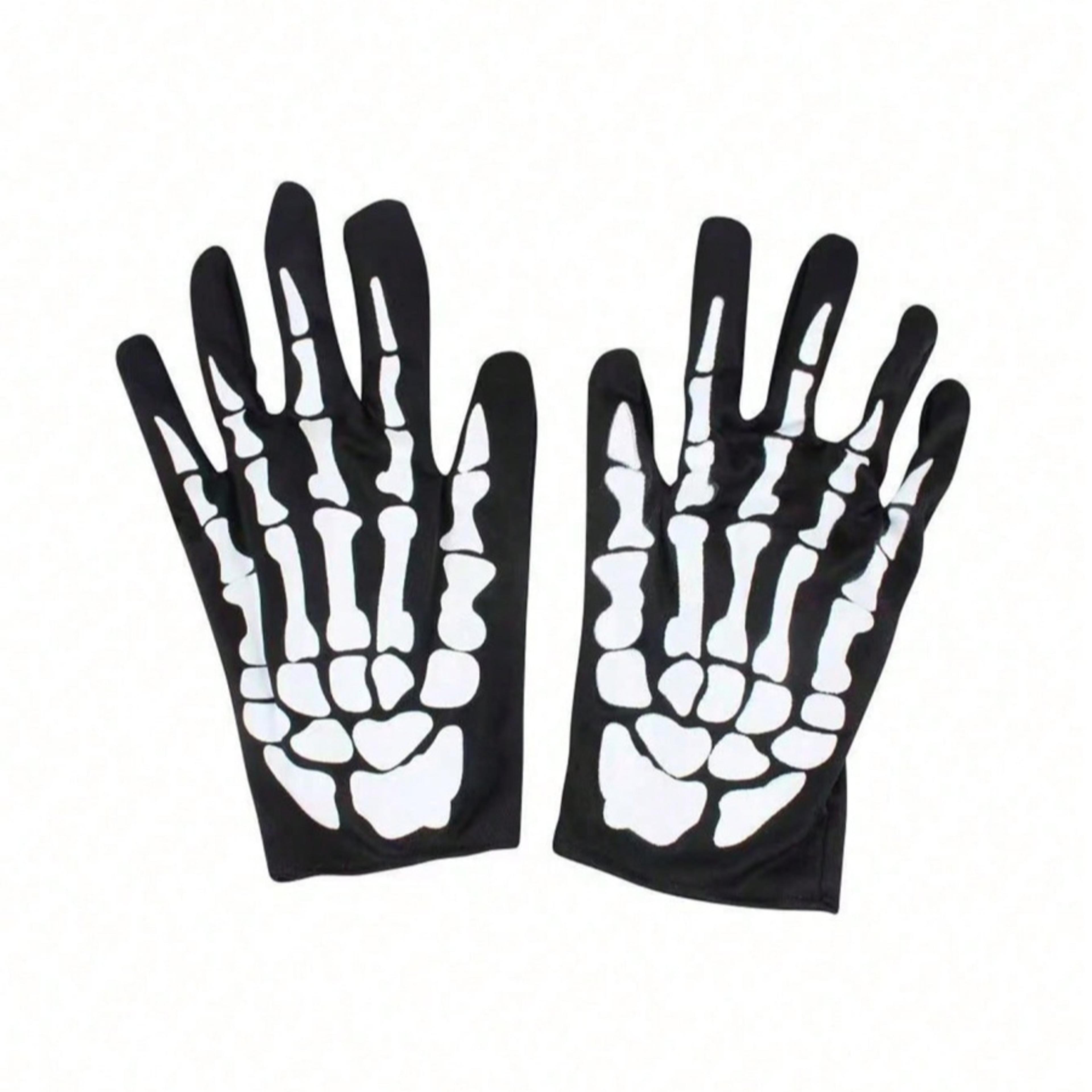 Halloween Skull Mask Costume Set With Movable Jaw And Skeleton Gloves 4