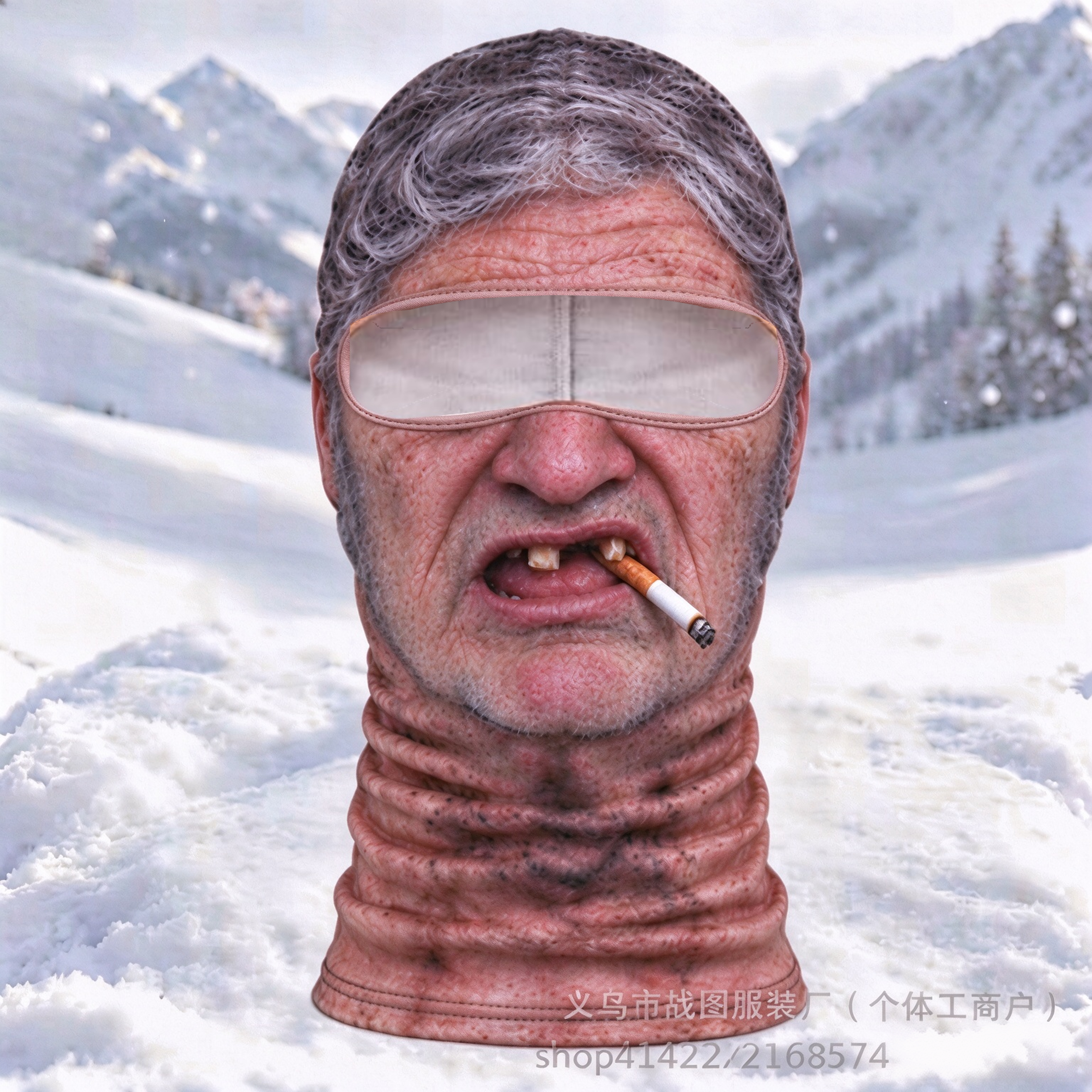 3D Funny Ski Mask Windproof Balaclava Full Face Cover For Winter And Halloween 9