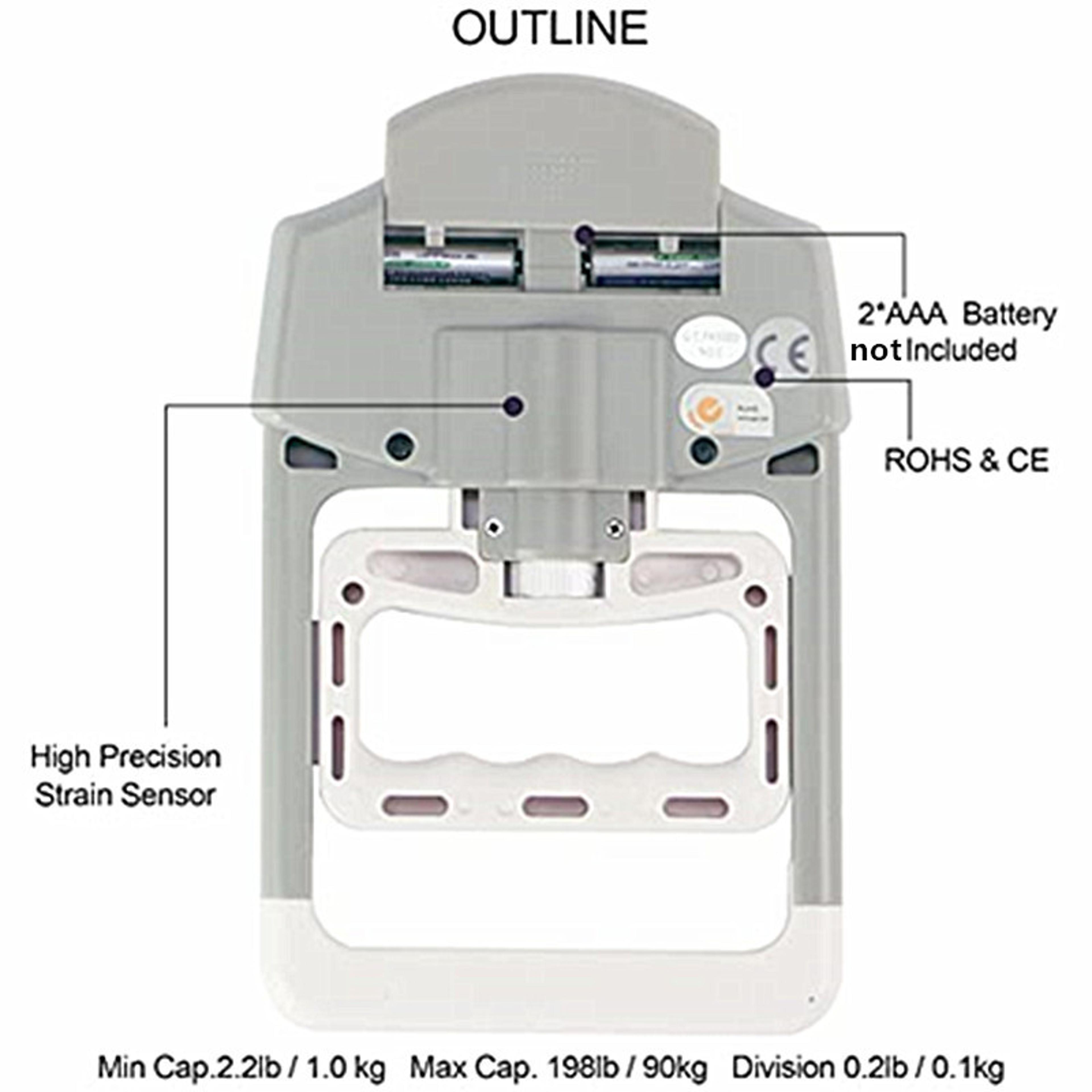 Digital Hand Dynamometer Grip Strength Meter With LCD Display 198 Lb Capacity 5