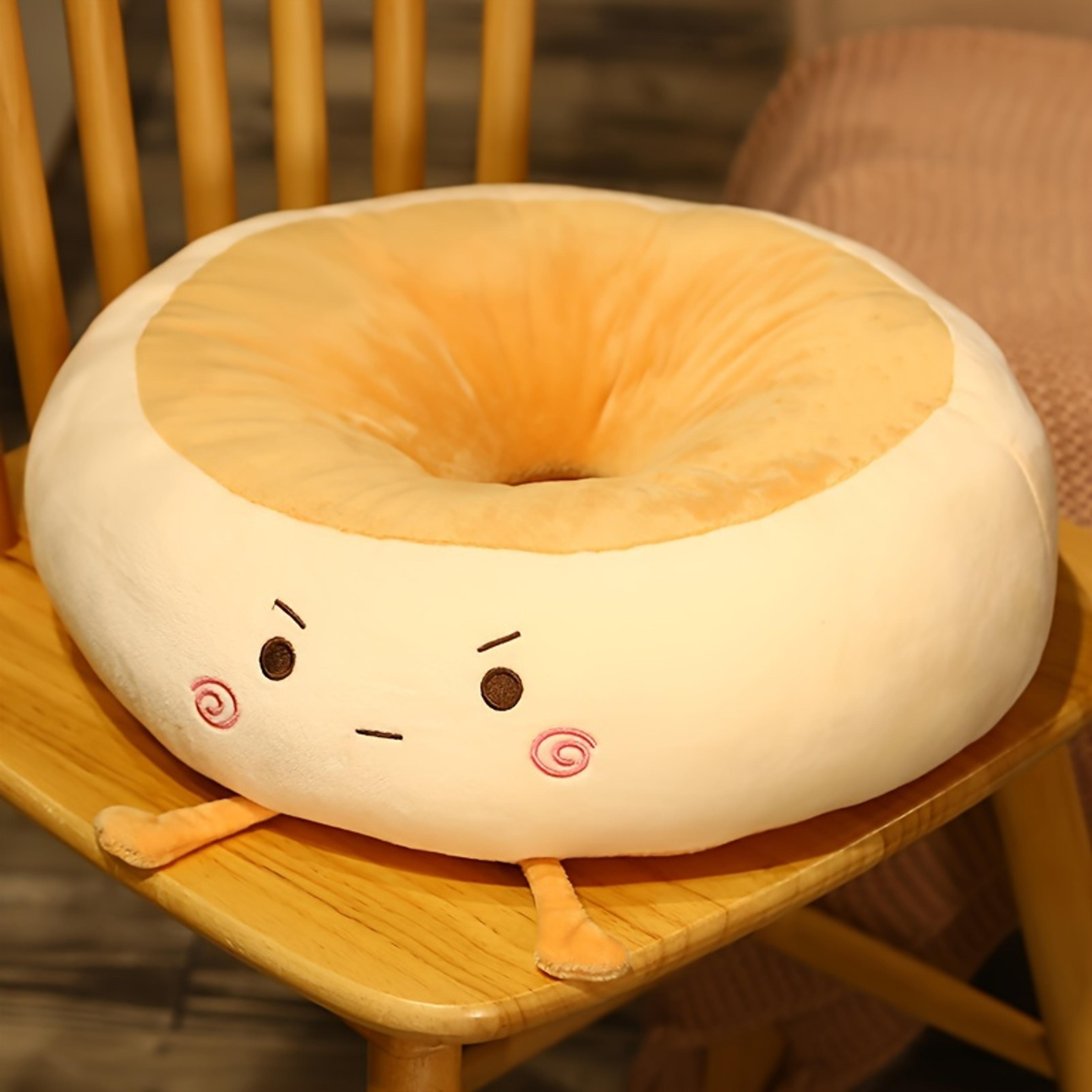 Bread Shaped Seat Cushion With Memory Foam For Chair And Back Support 3