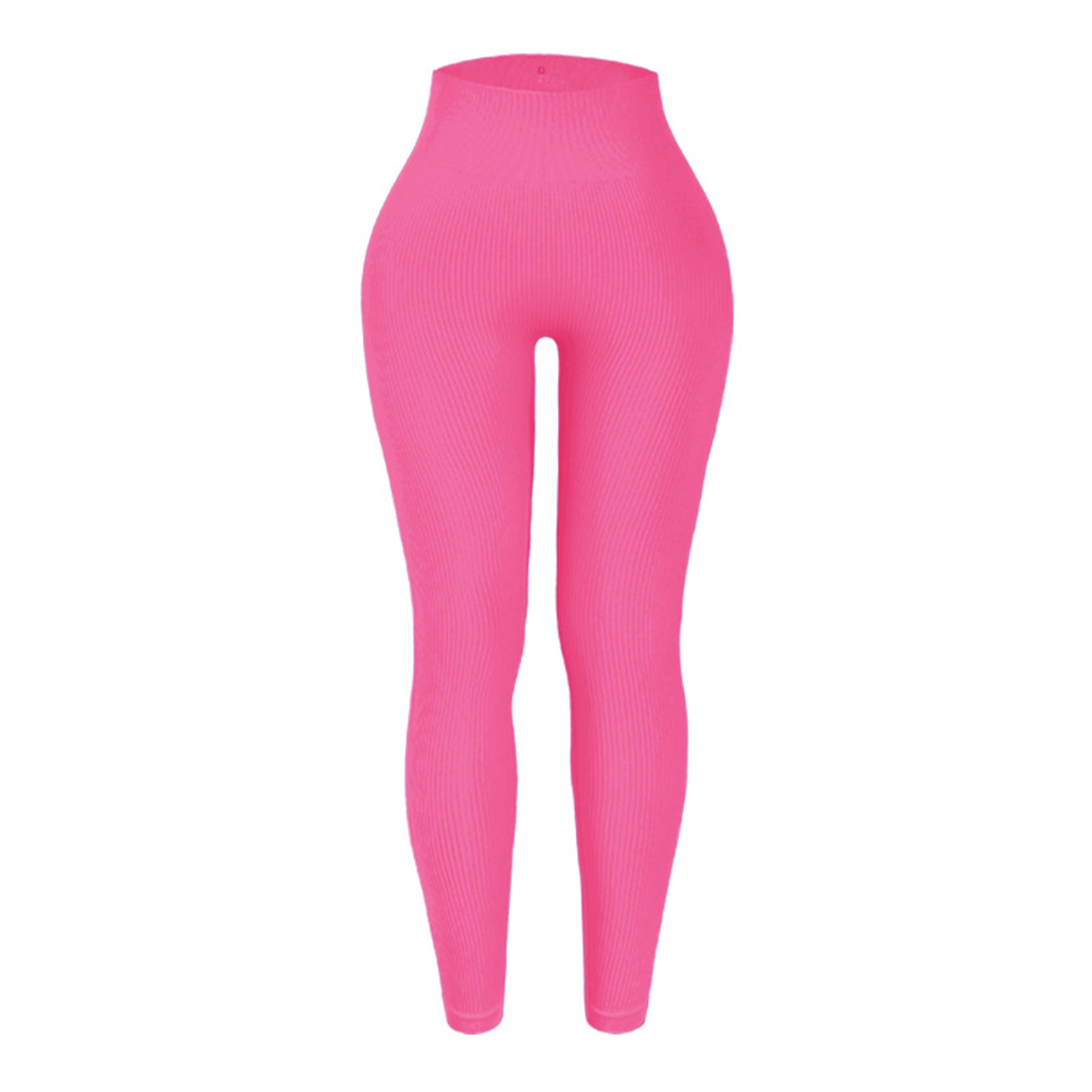 Womens High Waisted Seamless Knit Leggings With Booty Lifting Design 14