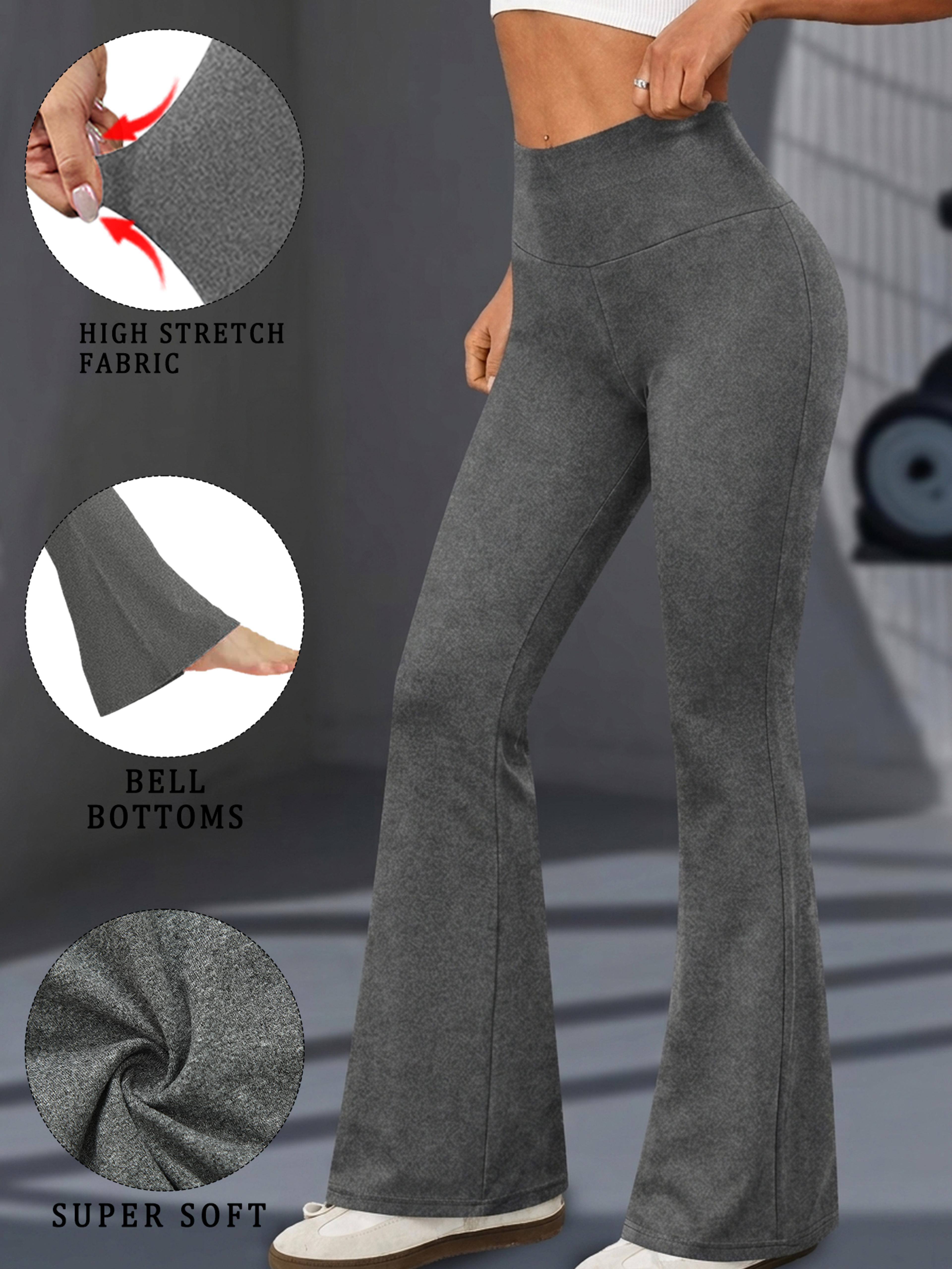Womens High Waisted Flare Yoga Leggings With Tummy Control And Soft Stretch Fabric 3