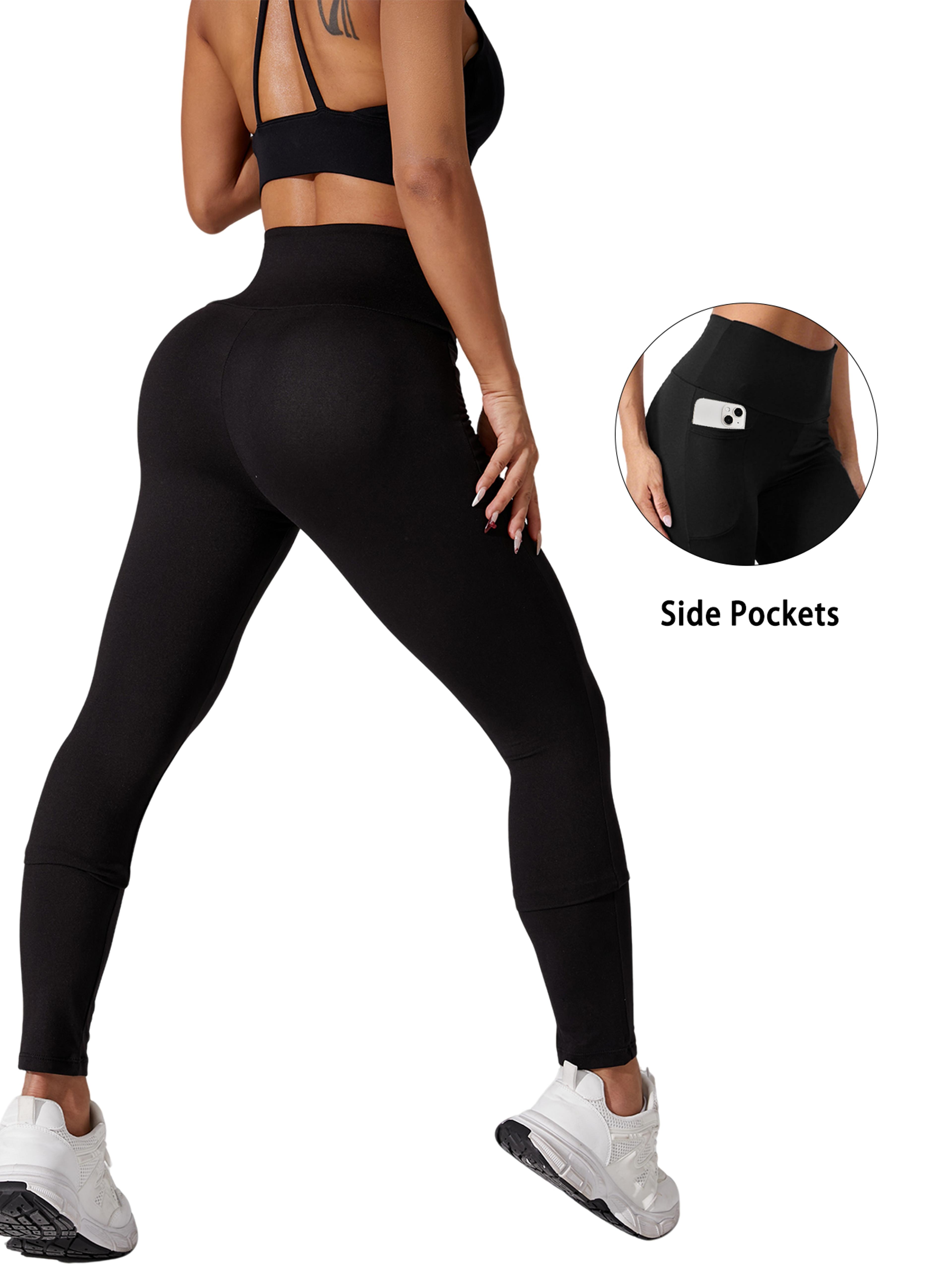 Womens High Waisted Yoga Leggings With Pockets And Tummy Control 2