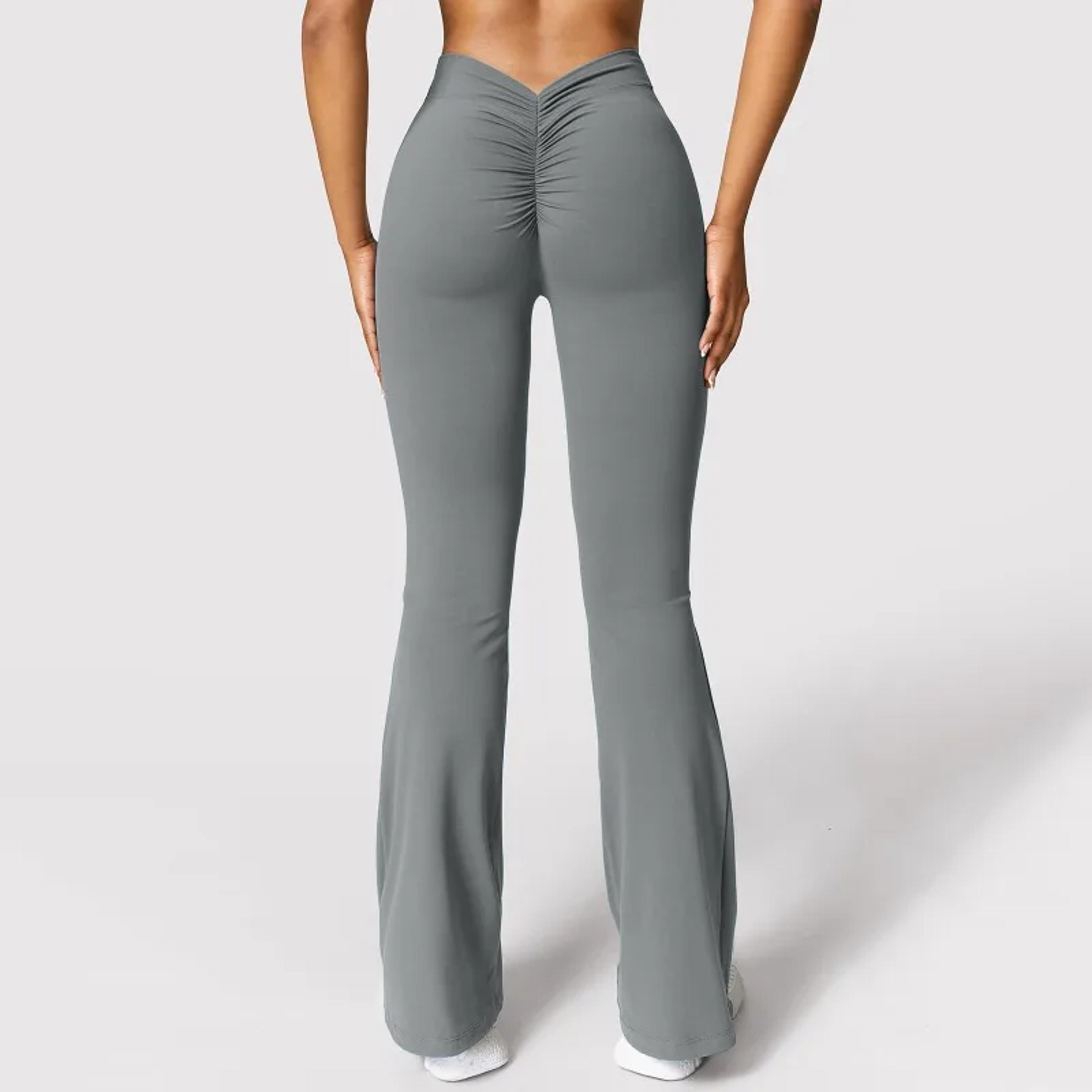 Womens High Waisted VBack Booty Lifting Leggings For Gym And Dance 4