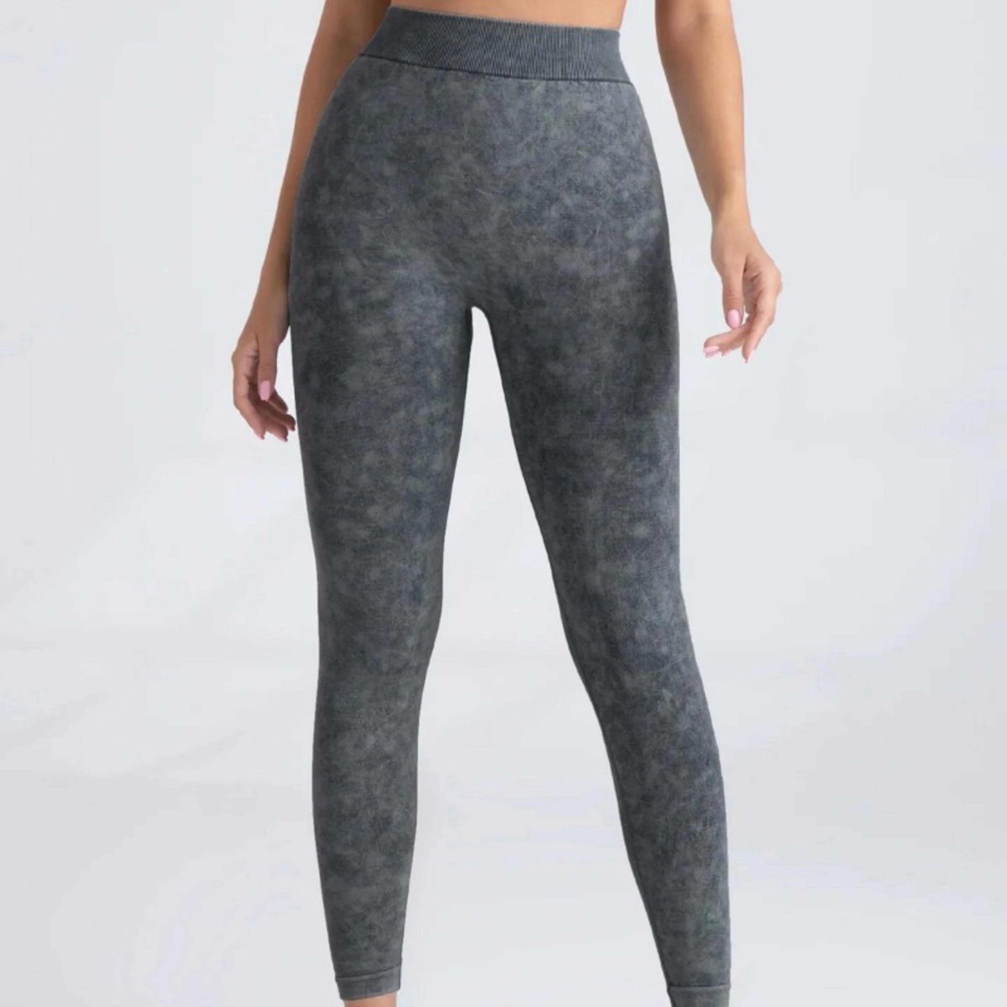 Womens Seamless High Waist VBack Booty Lifting Yoga Leggings 4