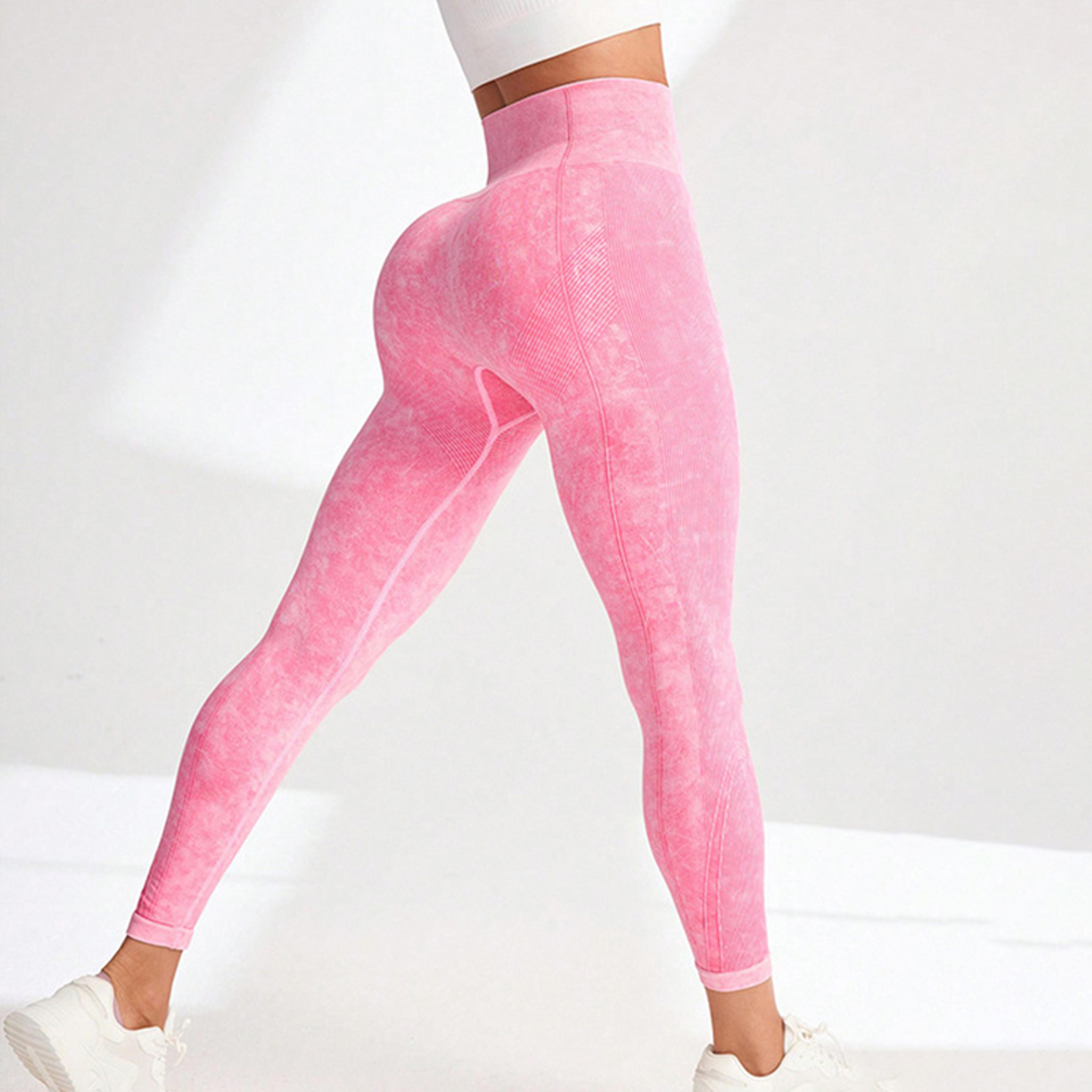 Womens High Waisted Seamless Yoga Leggings With Stretchy Booty Lifting Fit 5