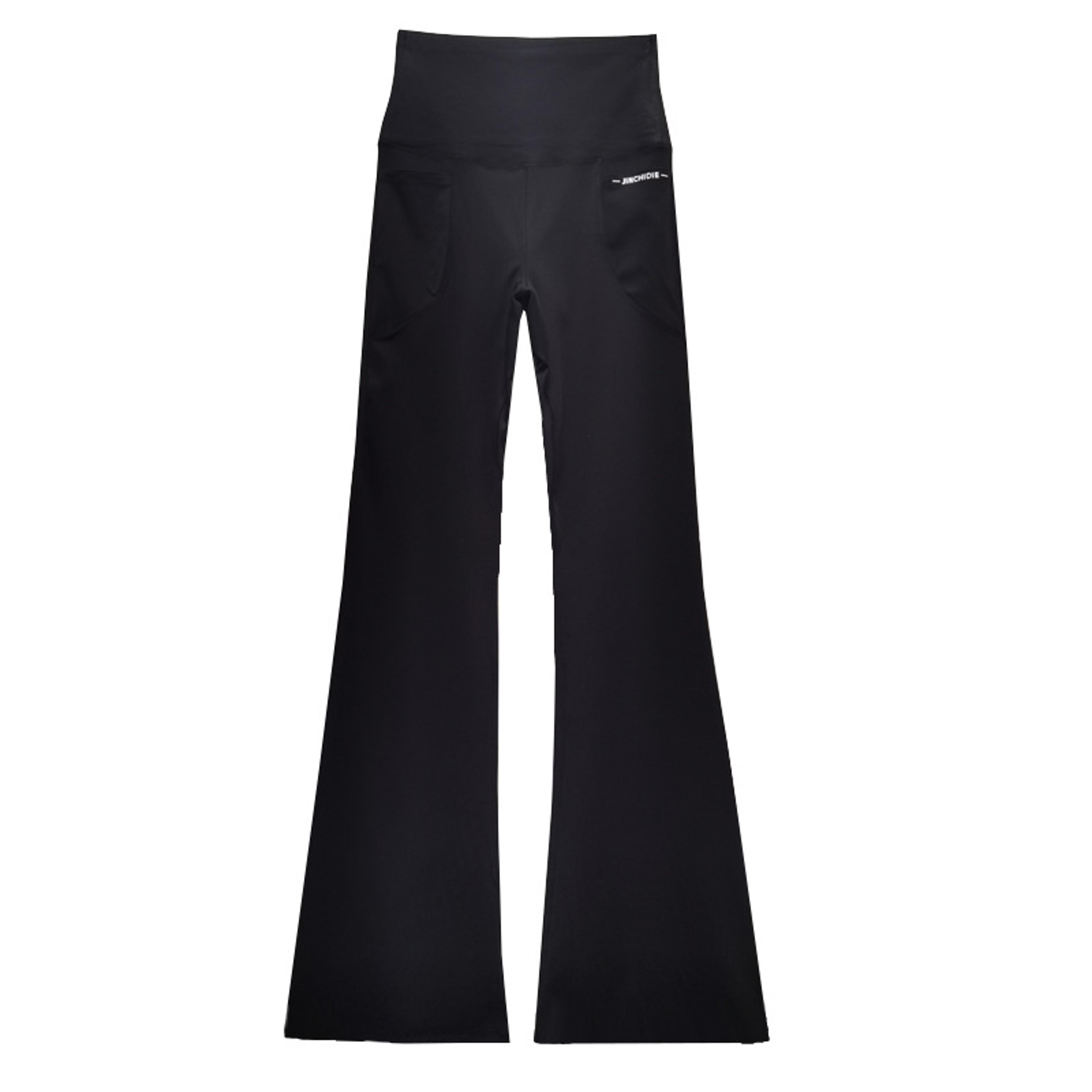 Plus Size High Waisted Flared Yoga Leggings With Side Pockets 5