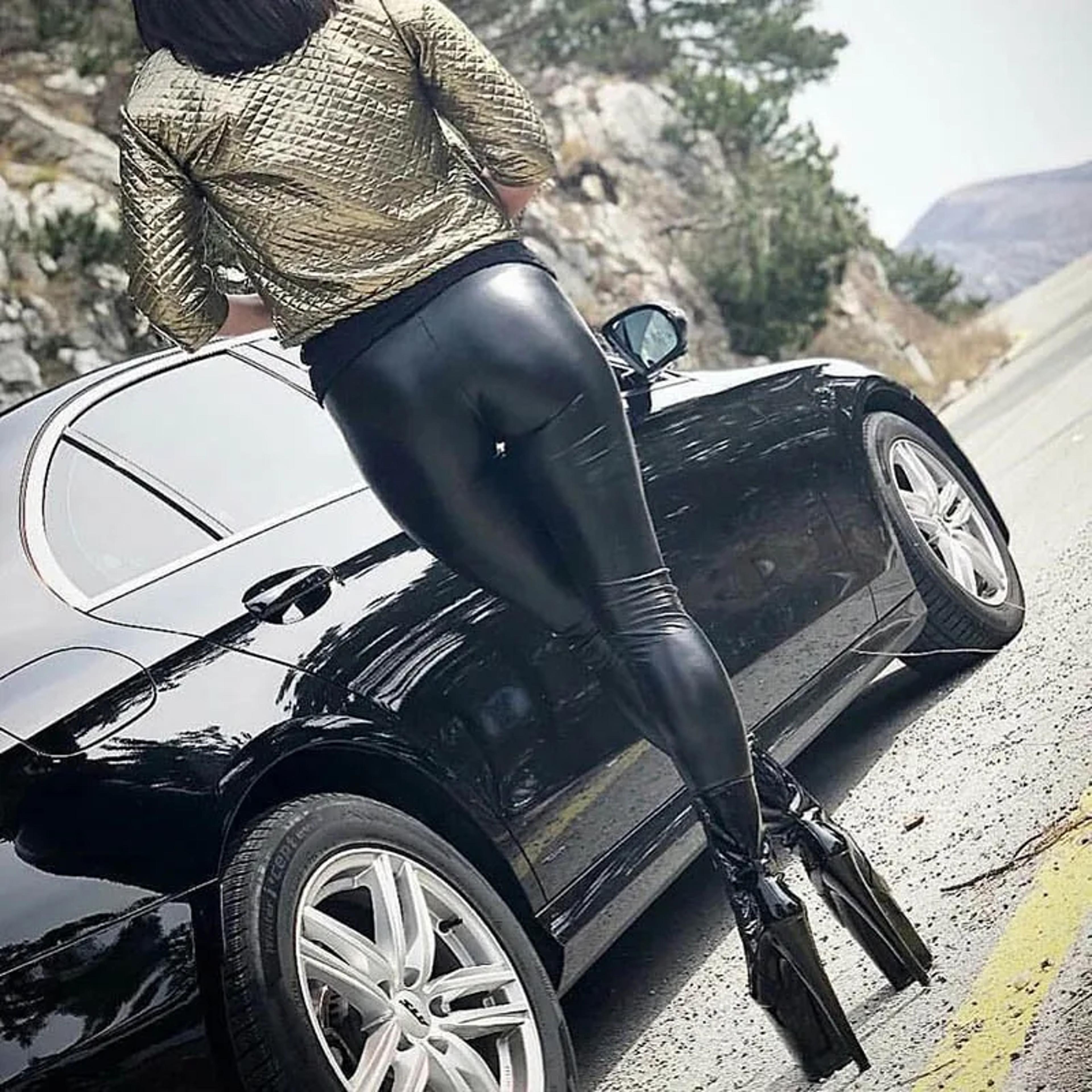 High Waisted Faux Leather Leggings For Women With Stretchy Booty Lifting Fit 4