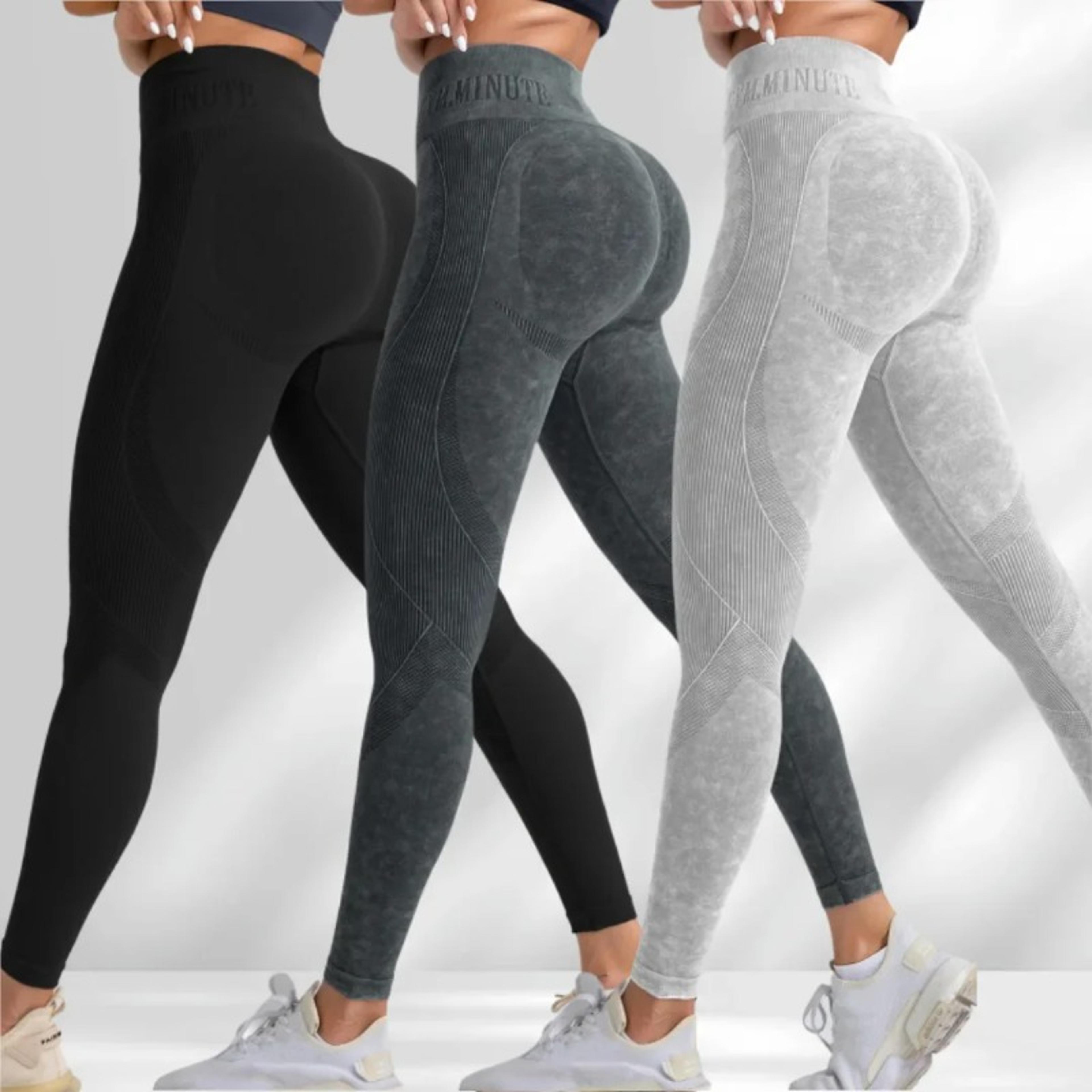 Womens High Waisted Seamless Yoga Leggings With Booty Lifting Design 1