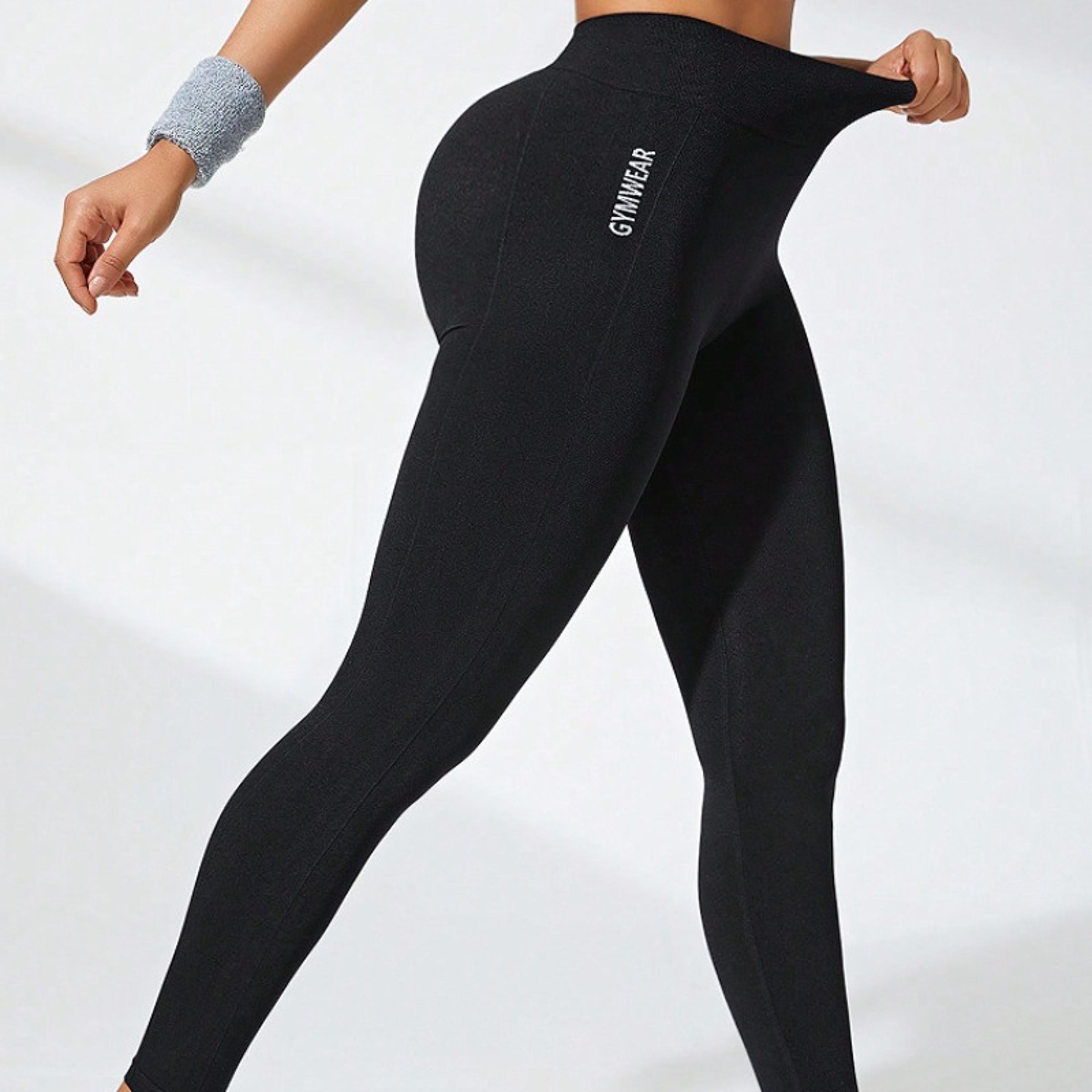 Womens HighWaisted Seamless Yoga Leggings With ButtLifting Stretch Fit 1