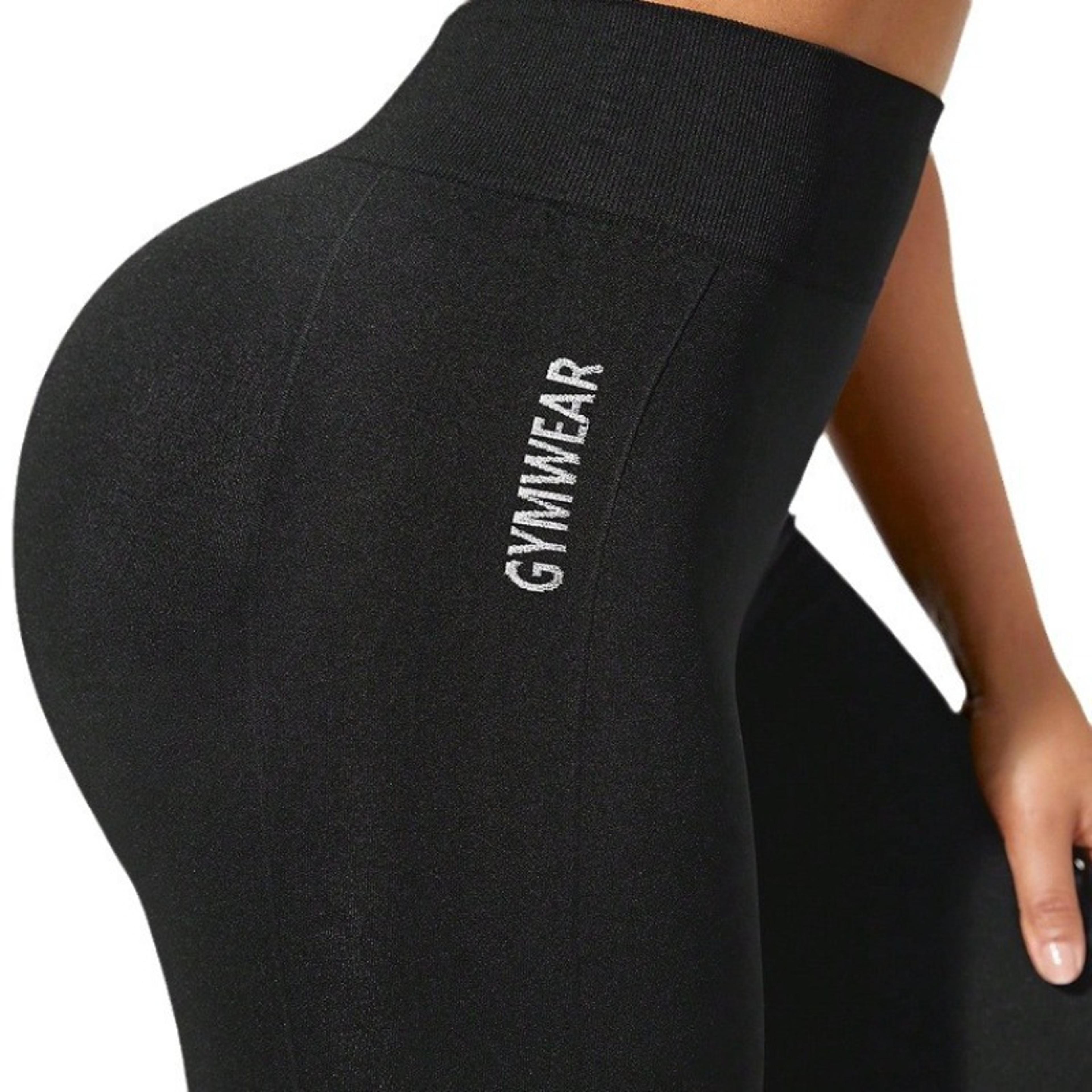 Womens HighWaisted Seamless Yoga Leggings With ButtLifting Stretch Fit 2