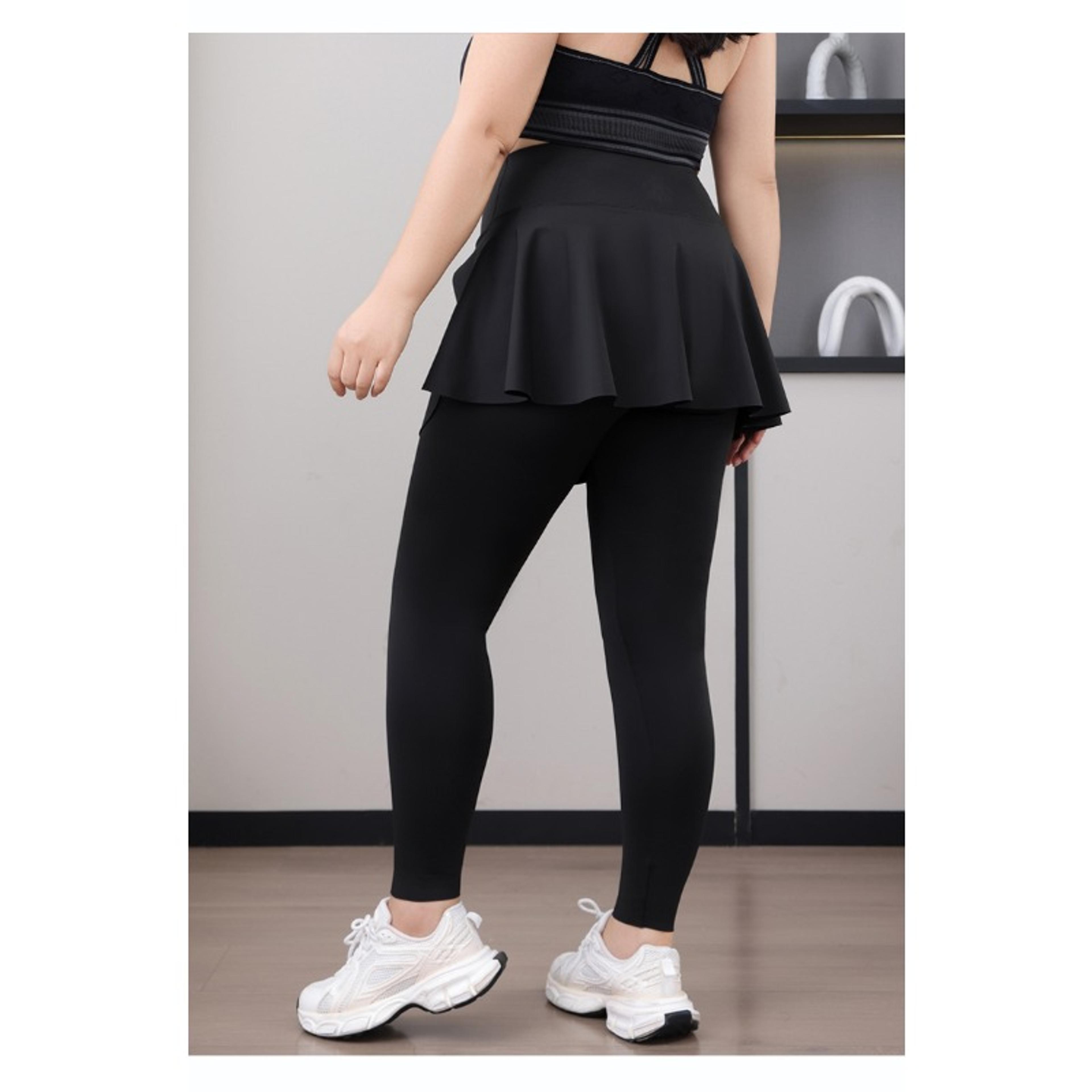Plus Size HighWaisted Skirt Leggings For Women With Pockets And Stretch Fit 6