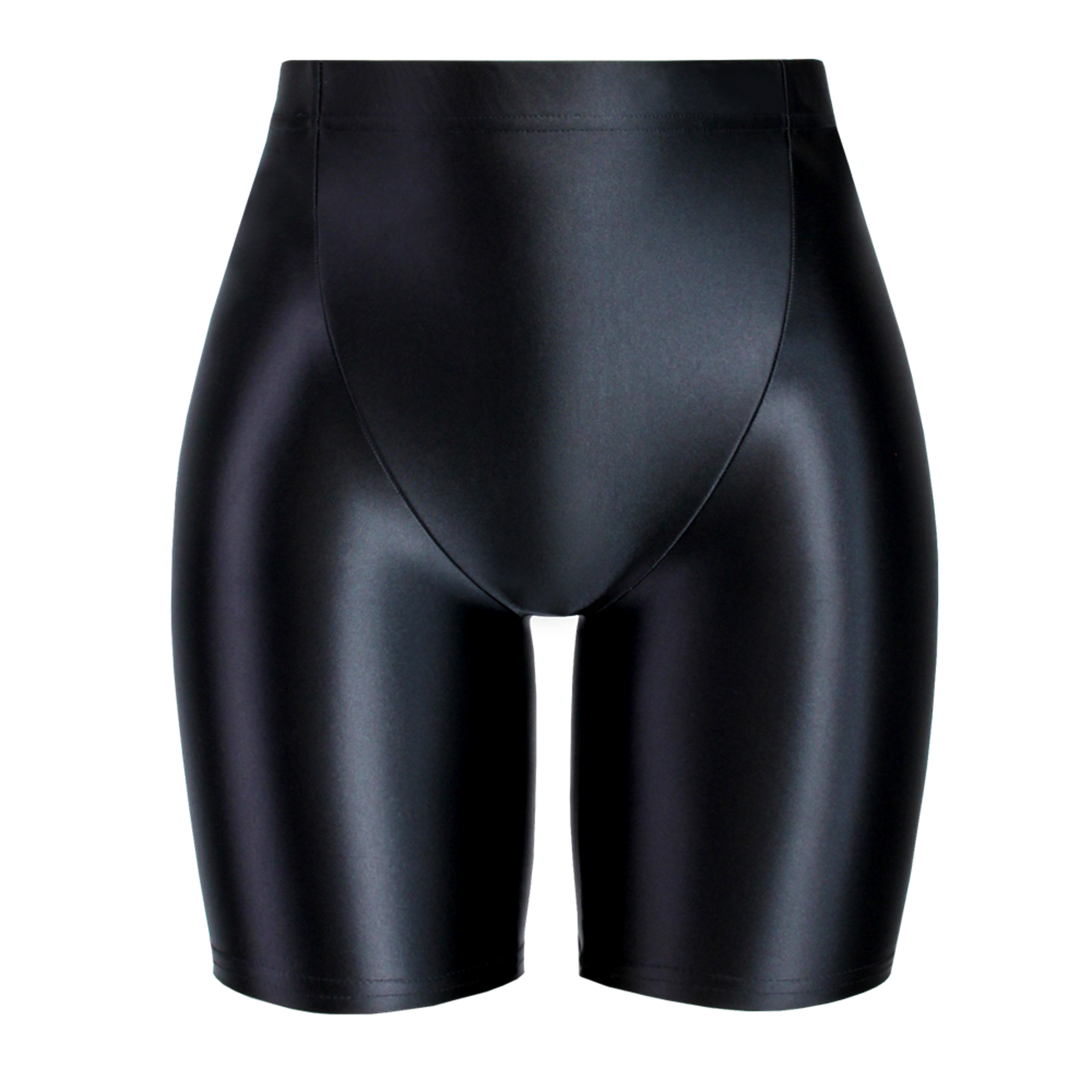 Womens High Waisted Shiny Capri Leggings With Seamless Stretch Fit 7