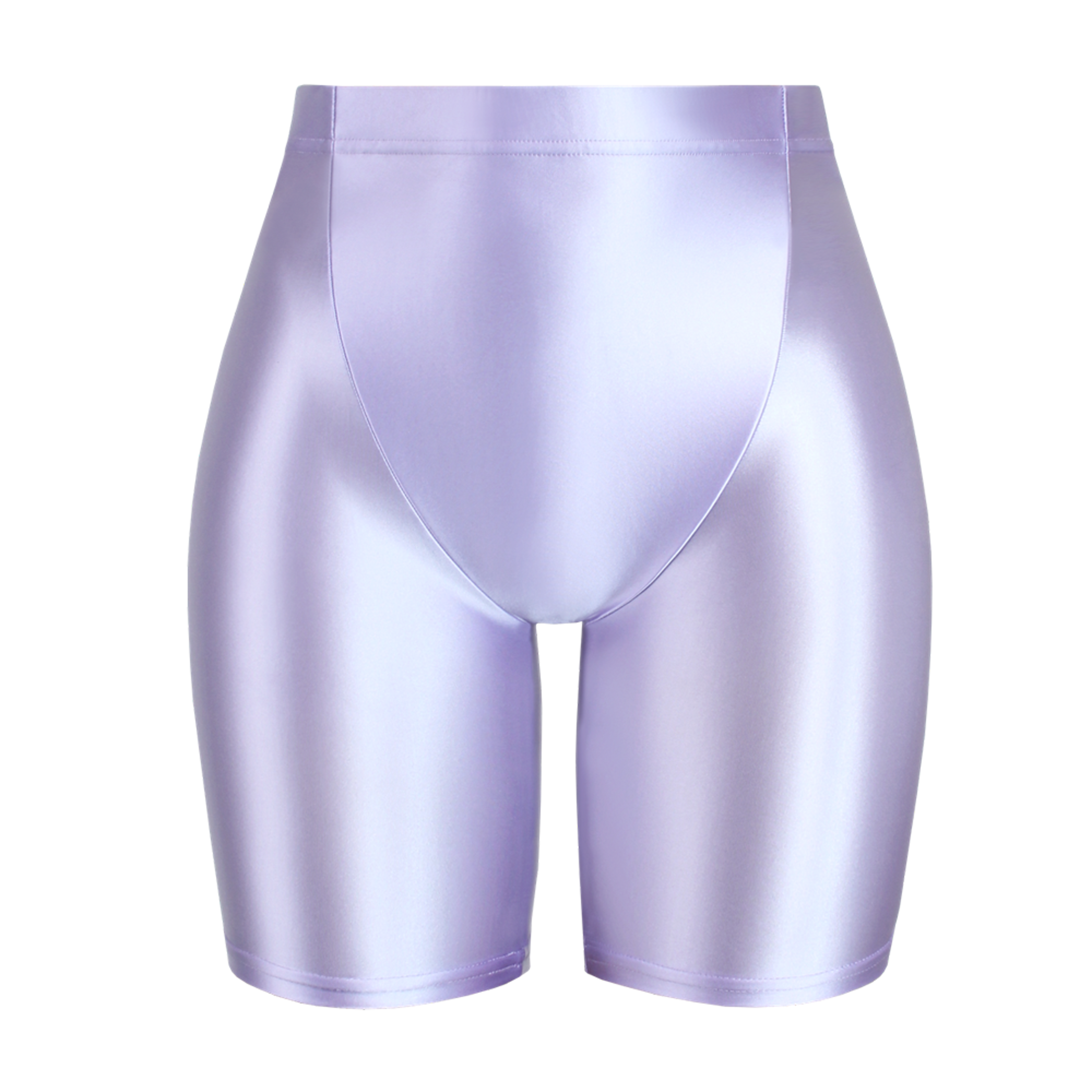 Womens High Waisted Shiny Capri Leggings With Seamless Stretch Fit 16