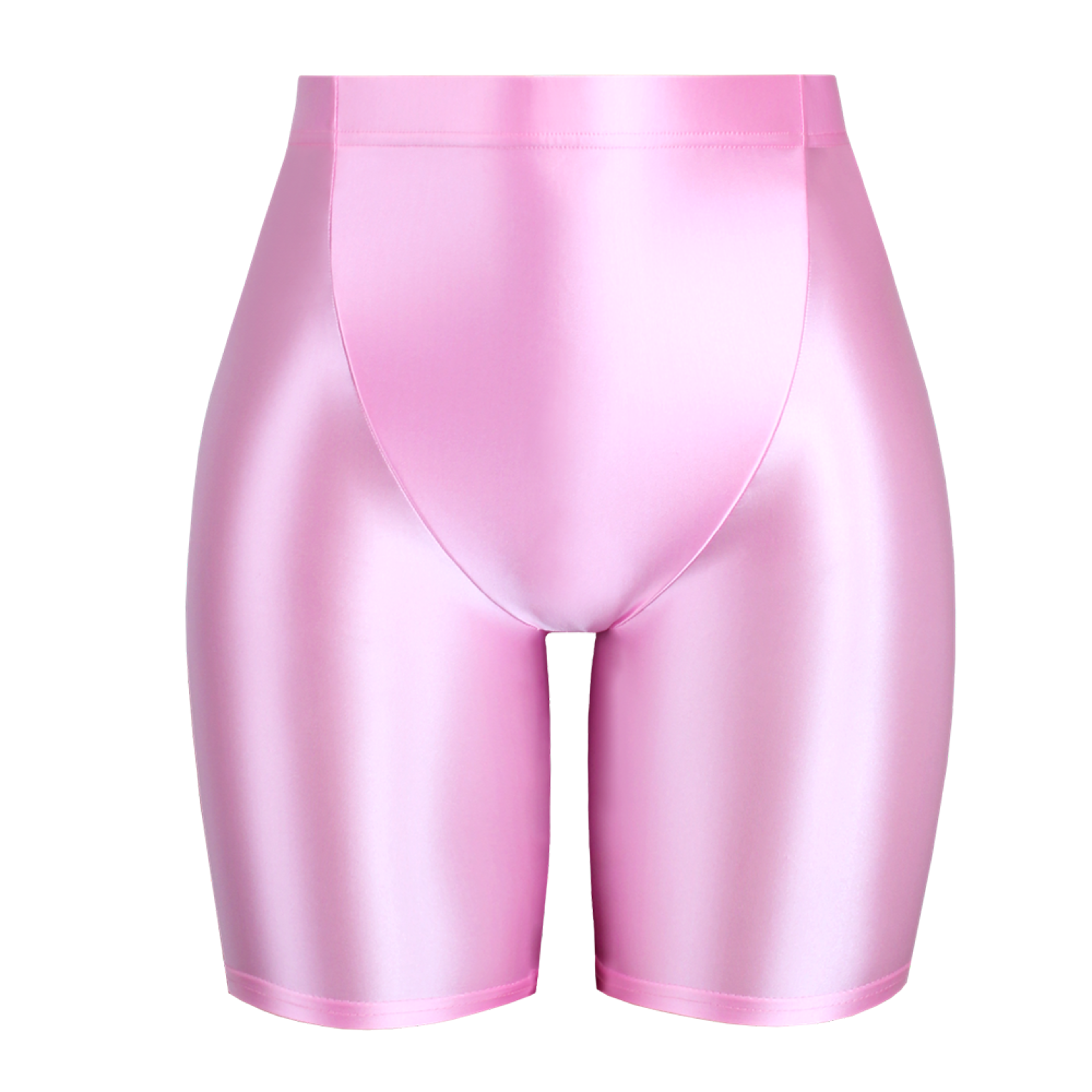 Womens High Waisted Shiny Capri Leggings With Seamless Stretch Fit 22
